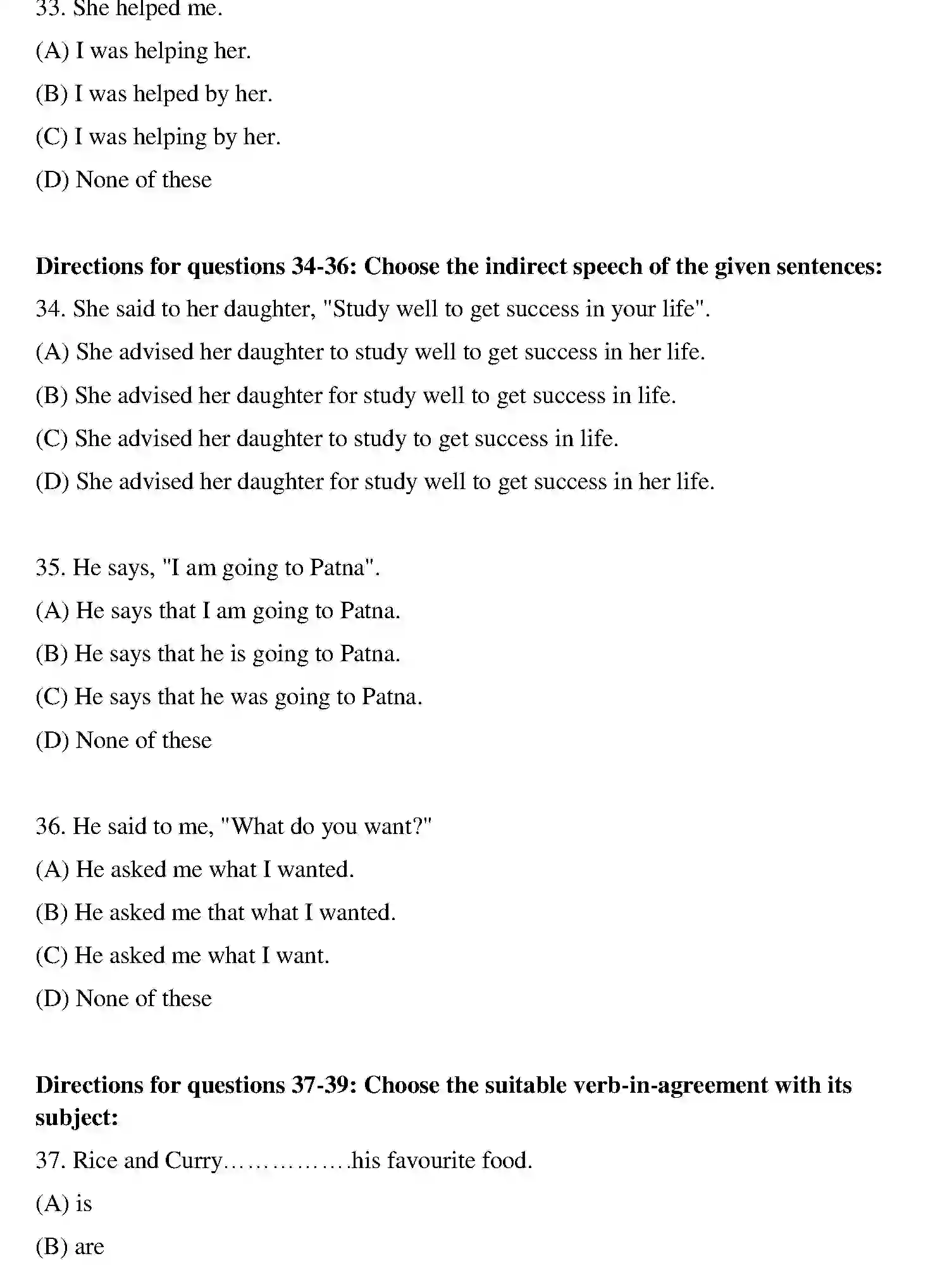 Bihar Board Class 10 2018 ENGLISH-SET-1 Finals - Page 8