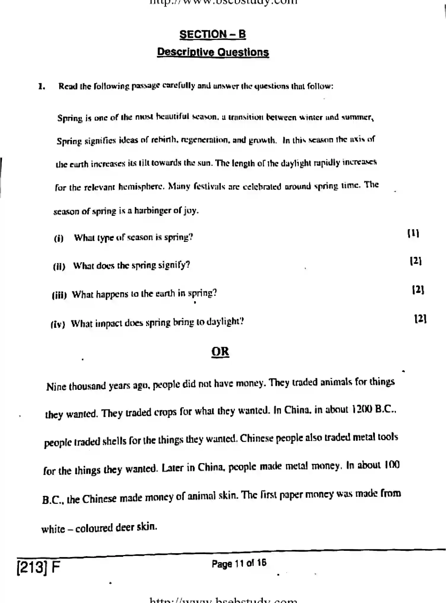 Bihar Board Class 10 2019 ENGLISH-213-F Finals - Page 11