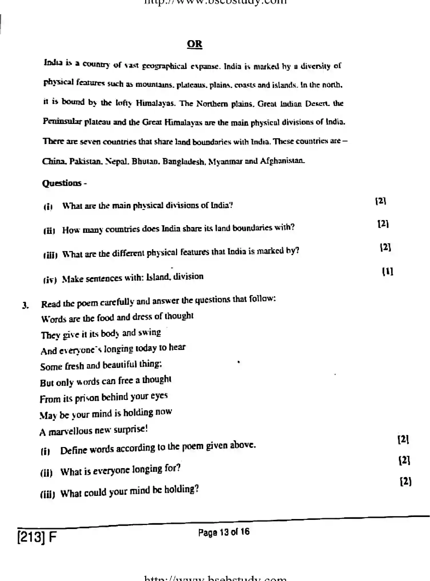 Bihar Board Class 10 2019 ENGLISH-213-F Finals - Page 13