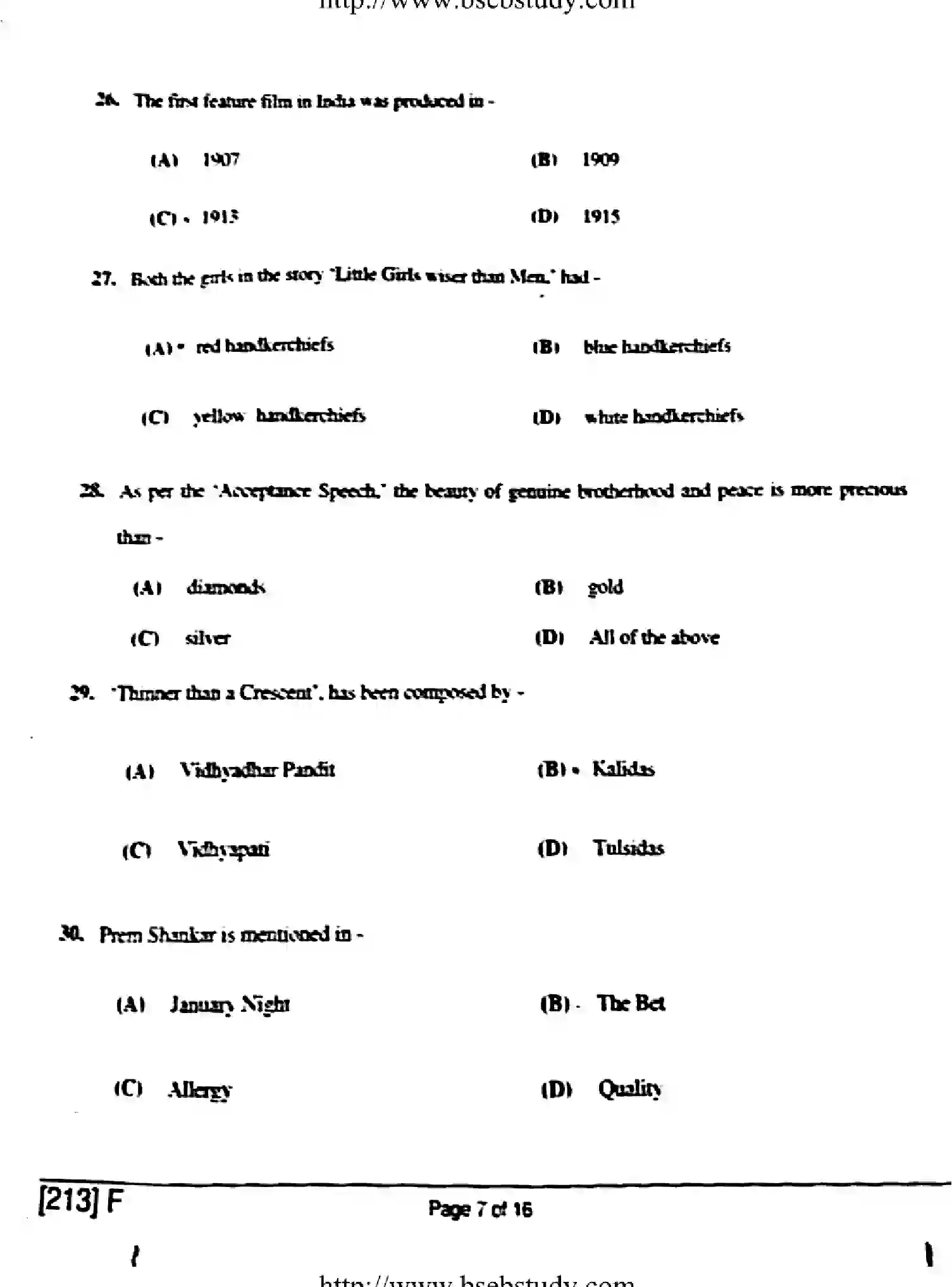 Bihar Board Class 10 2019 ENGLISH-213-F Finals - Page 7