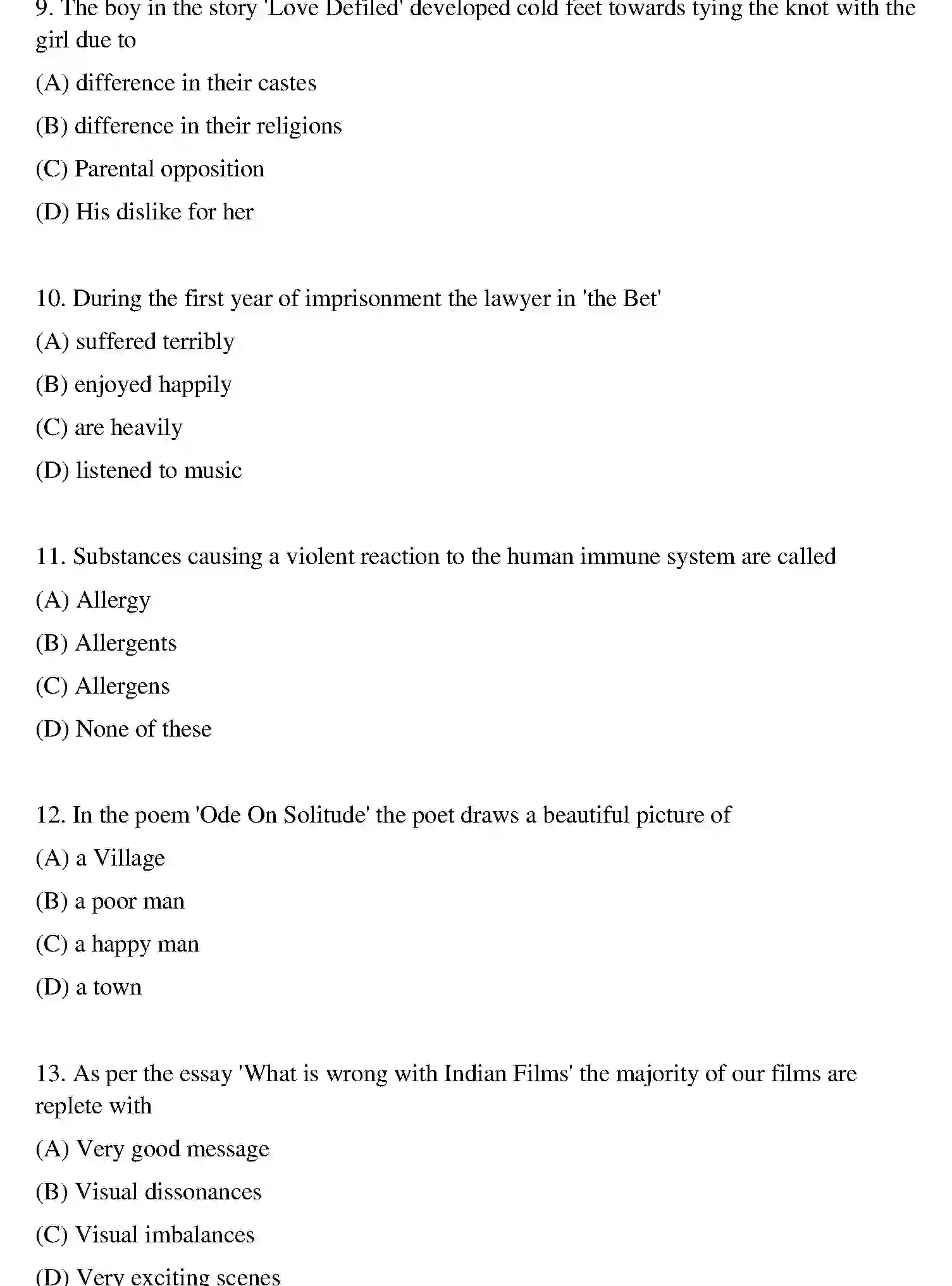 Bihar Board Class 10 2019 ENGLISH-SET-1 Finals - Page 3