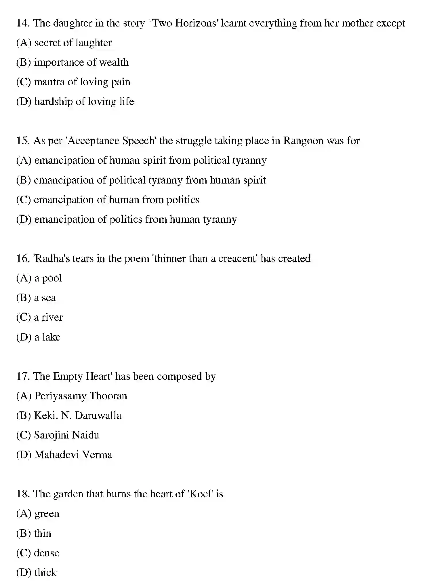 Bihar Board Class 10 2019 ENGLISH-SET-1 Finals - Page 4