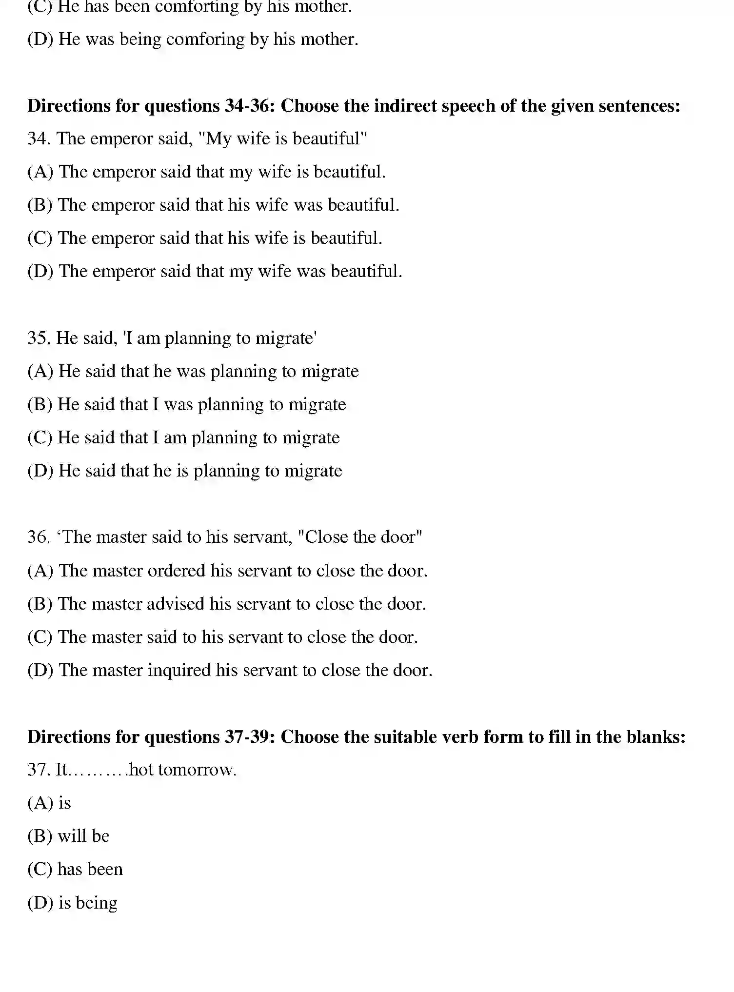 Bihar Board Class 10 2019 ENGLISH-SET-1 Finals - Page 8
