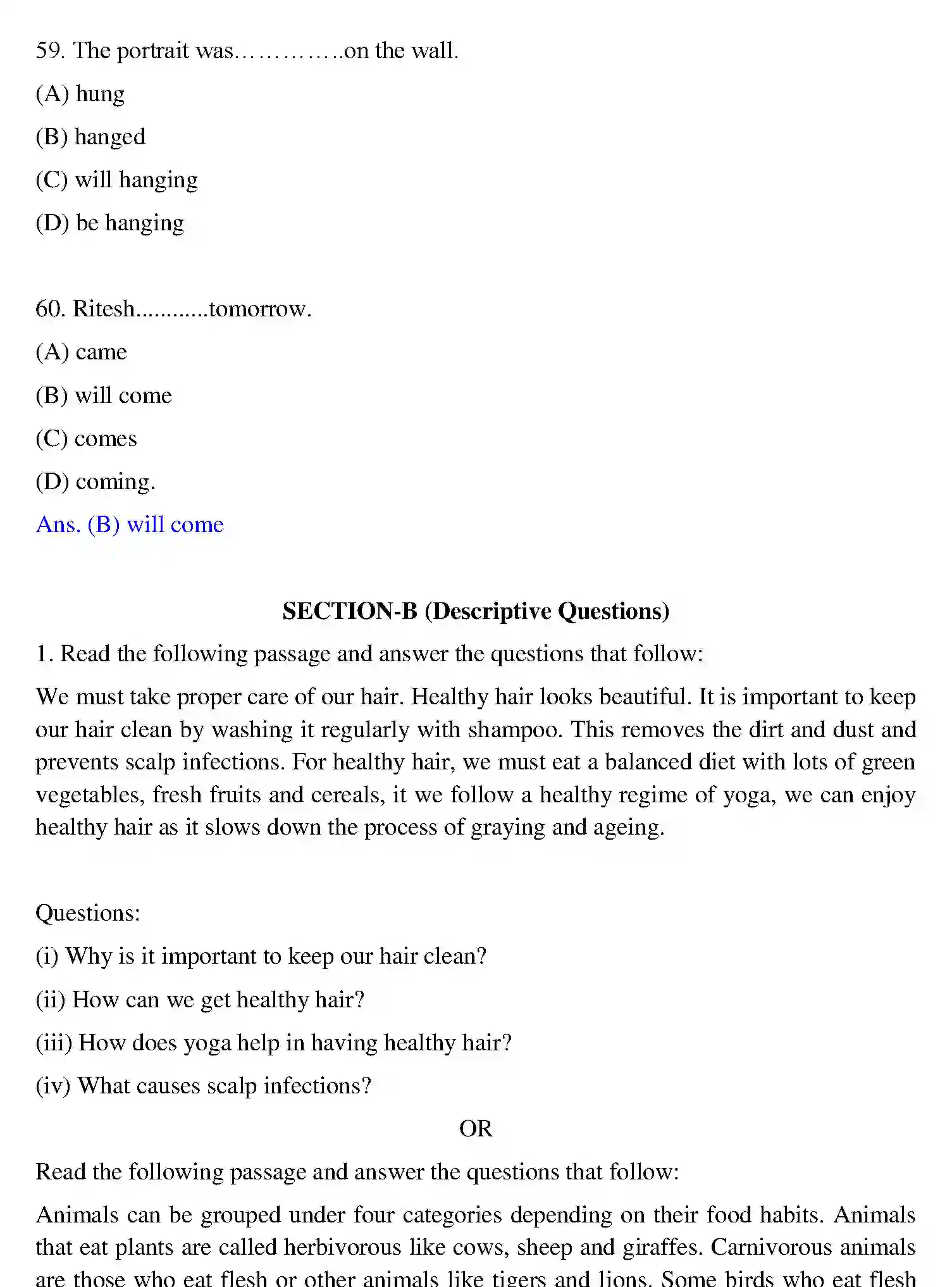 Bihar Board Class 10 2020 ENGLISH-SET-1 Finals - Page 13