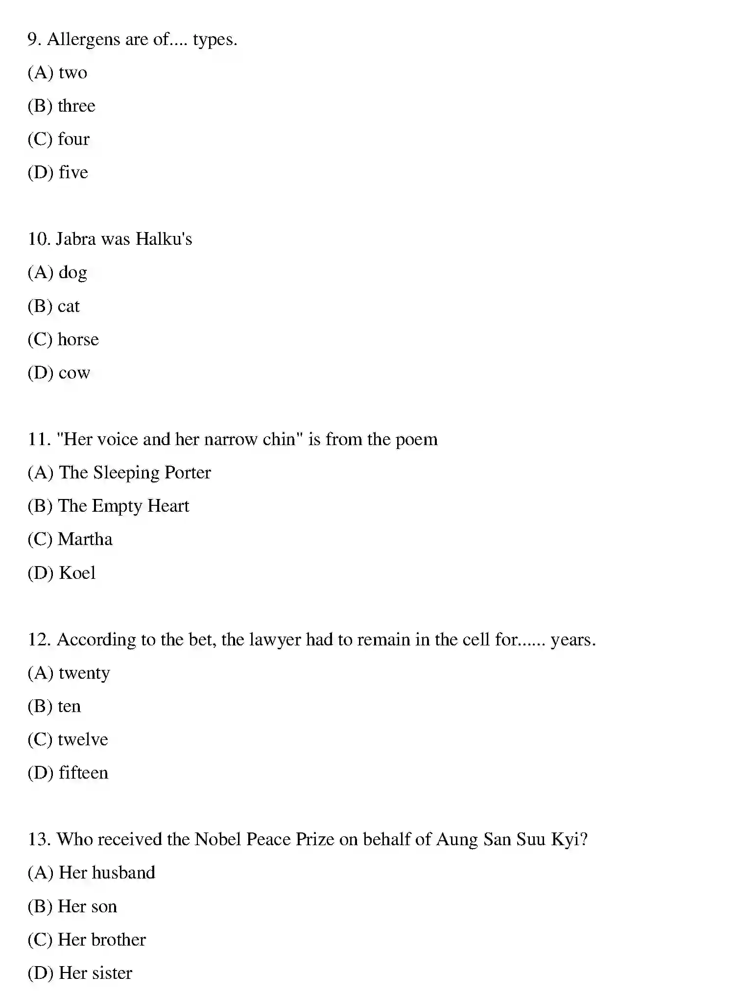 Bihar Board Class 10 2020 ENGLISH-SET-1 Finals - Page 3