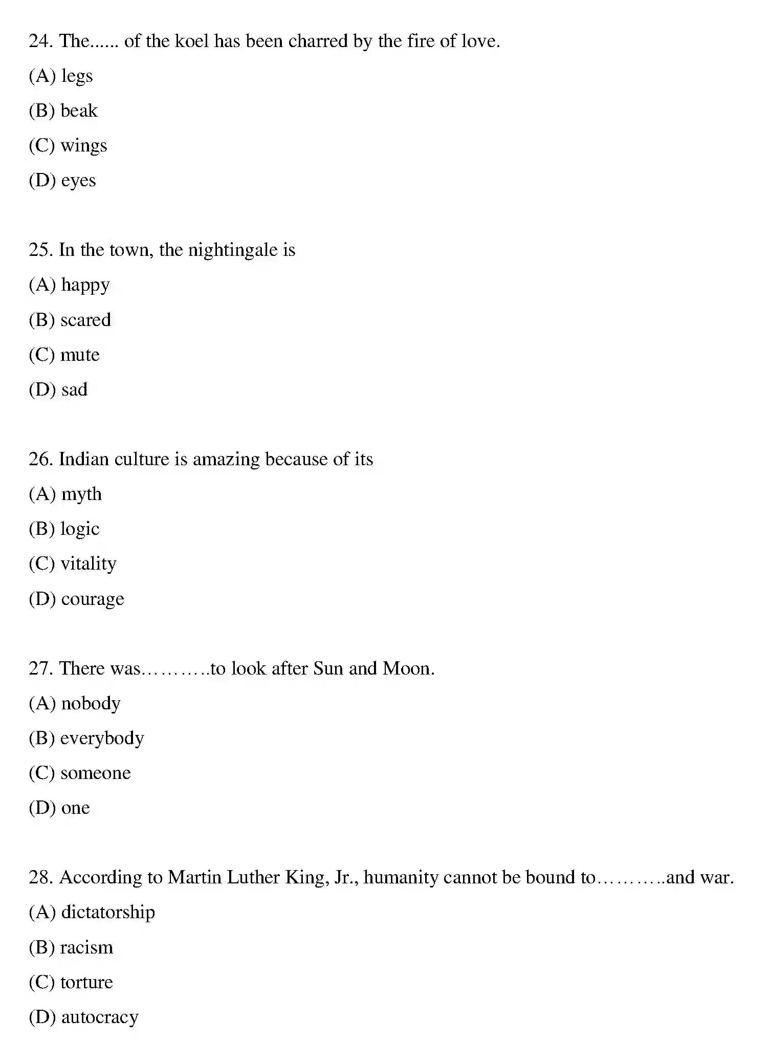 Bihar Board Class 10 2020 ENGLISH-SET-1 Finals - Page 6