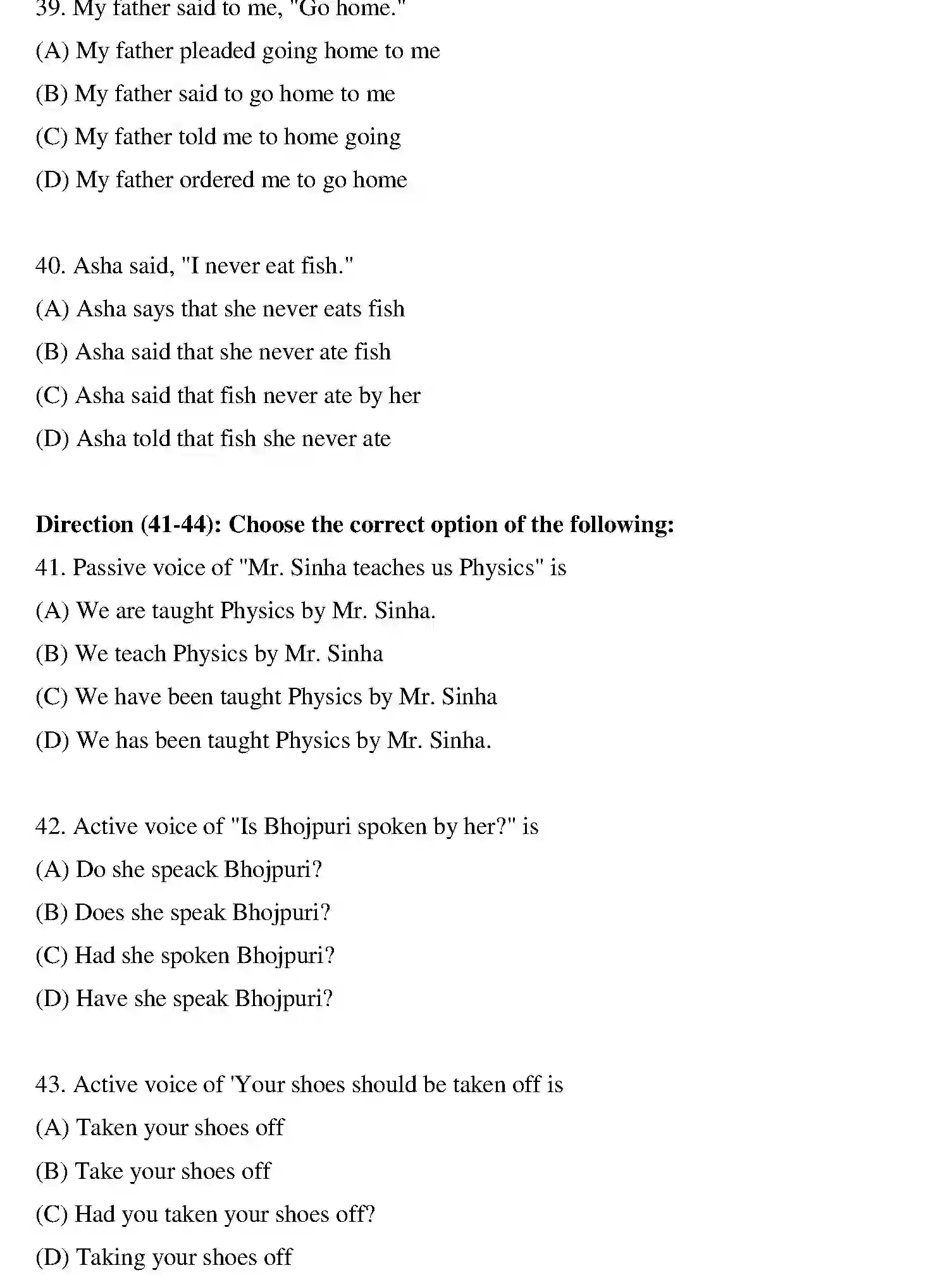 Bihar Board Class 10 2020 ENGLISH-SET-1 Finals - Page 9