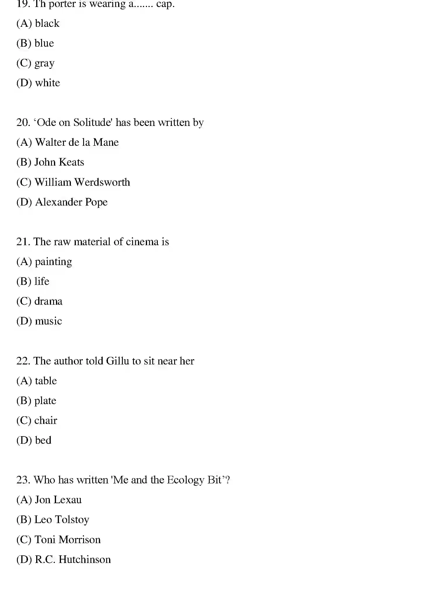 Bihar Board Class 10 2020 ENGLISH-SET-2 Finals - Page 5