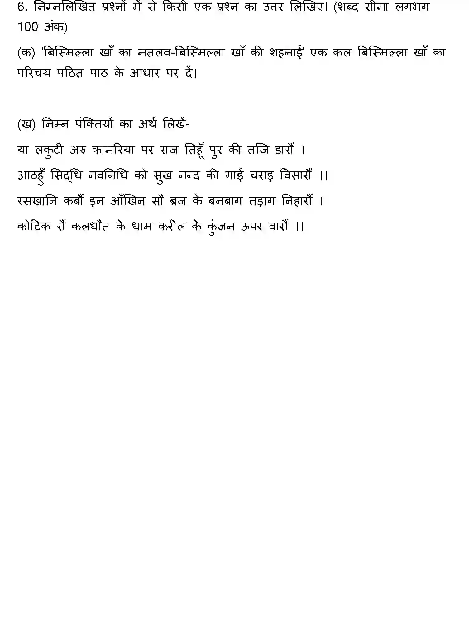 Bihar Board Class 10 2020 HINDI-SET-2 Finals - Page 21