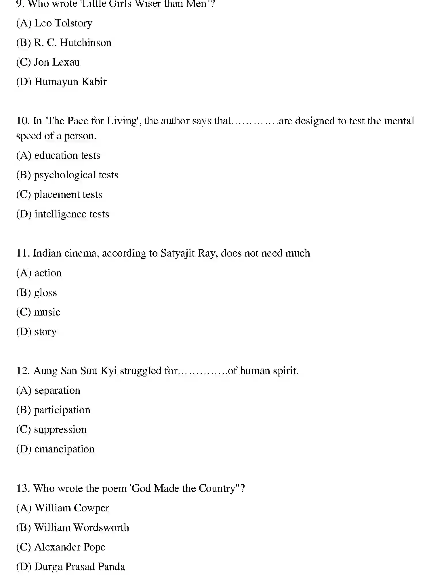 Bihar Board Class 10 2021 ENGLISH-SET-2 Finals - Page 3