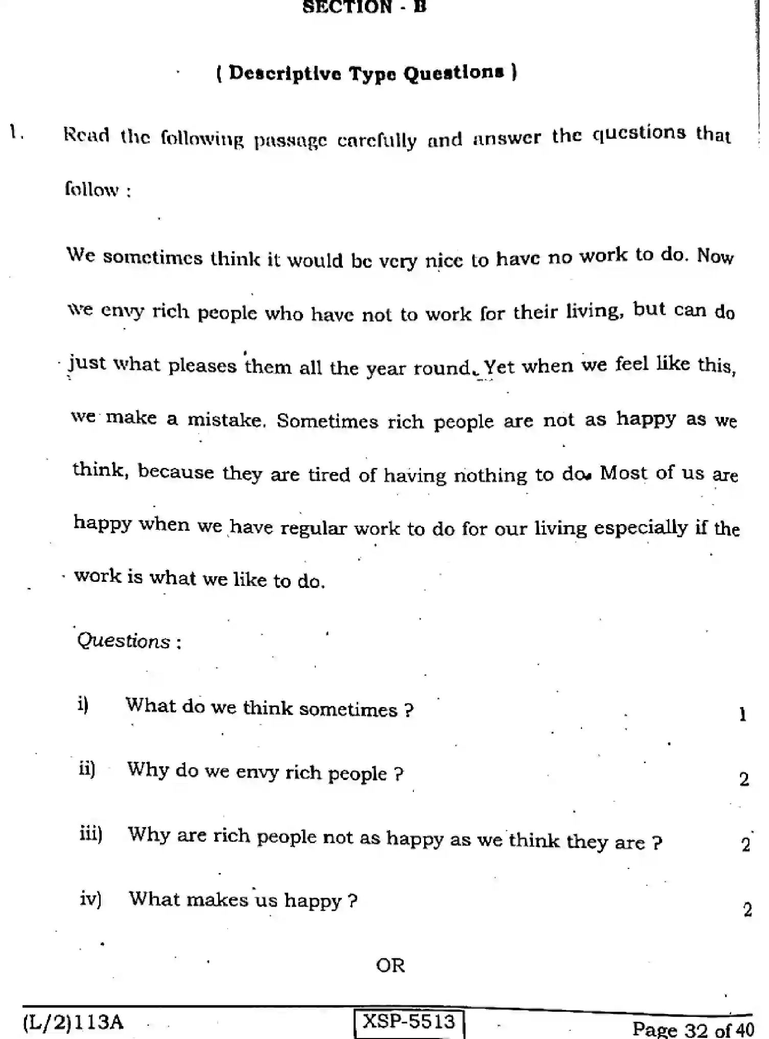 Bihar Board Class 10 2022 ENGLISH-113-A Finals - Page 32