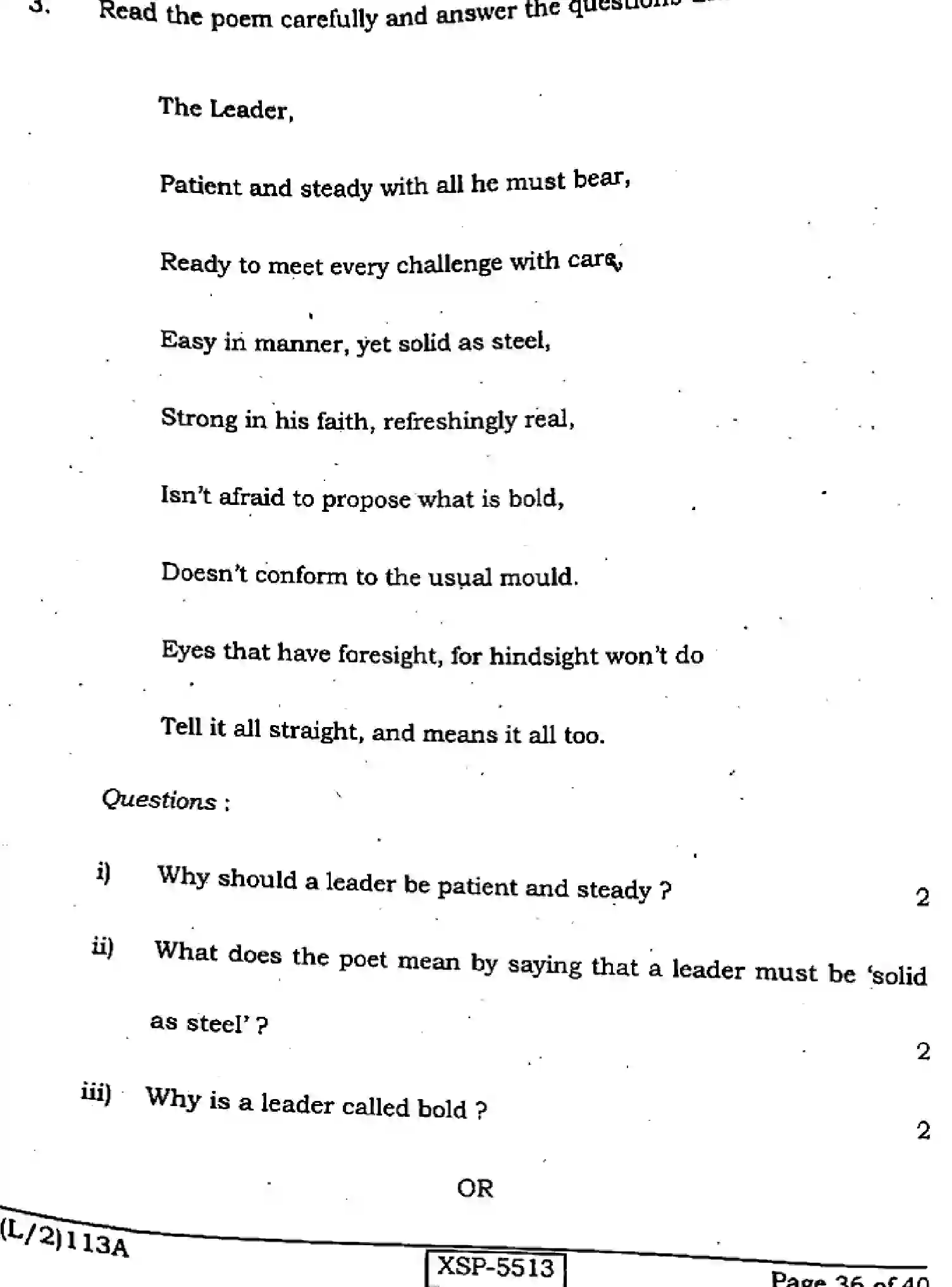 Bihar Board Class 10 2022 ENGLISH-113-A Finals - Page 36