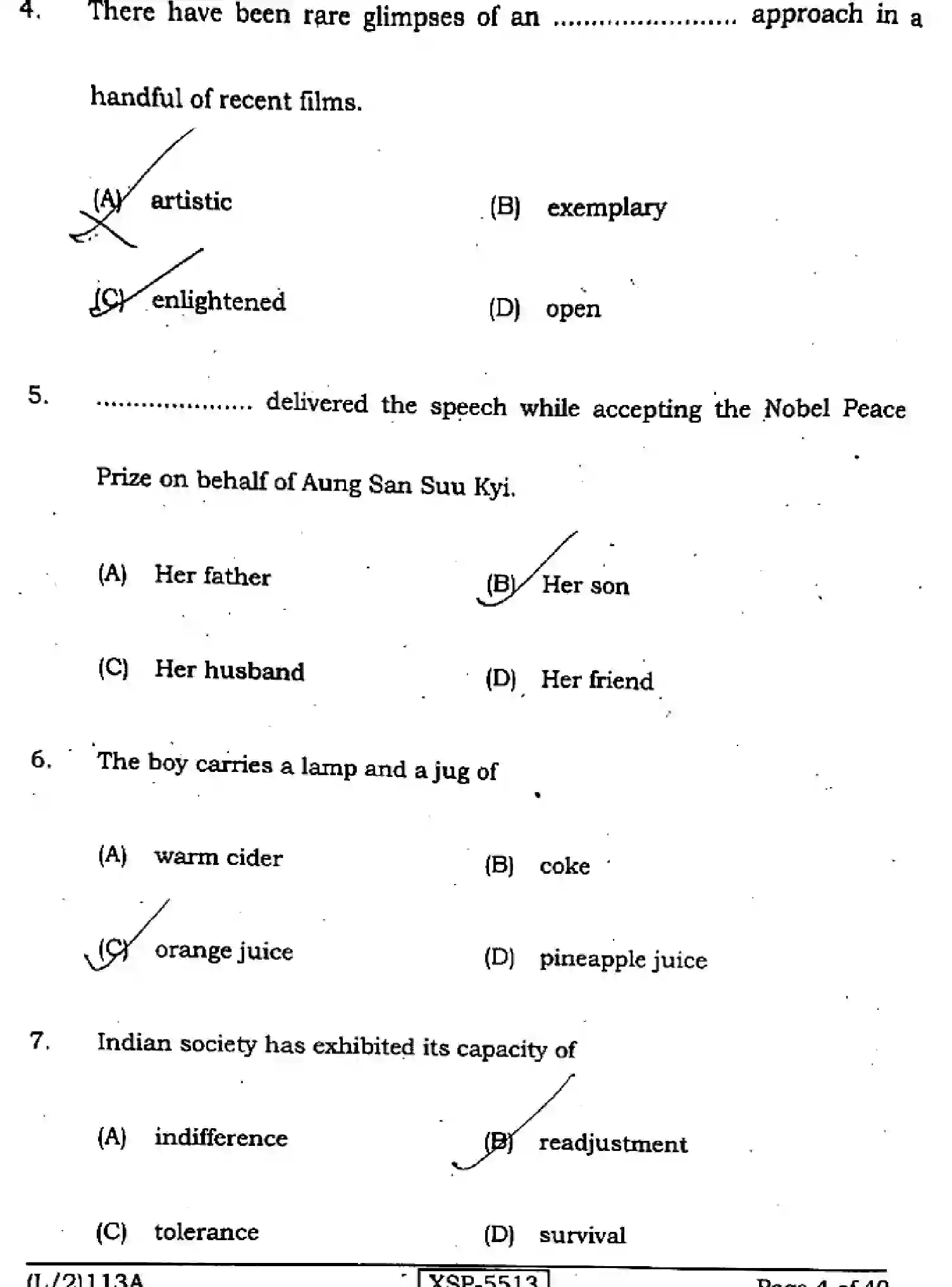 Bihar Board Class 10 2022 ENGLISH-113-A Finals - Page 4