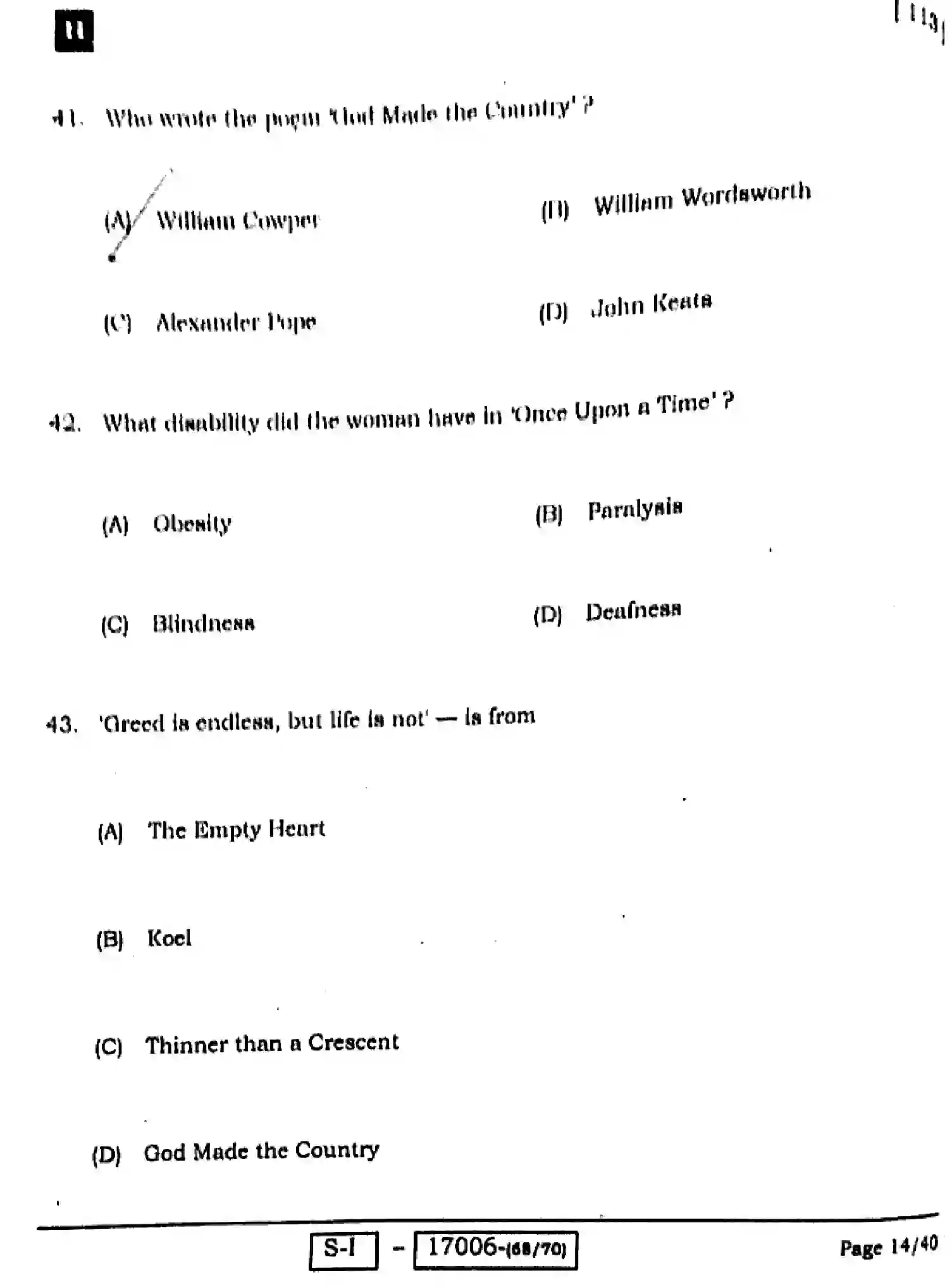 Bihar Board Class 10 2022 ENGLISH-113-SET-H Finals - Page 14
