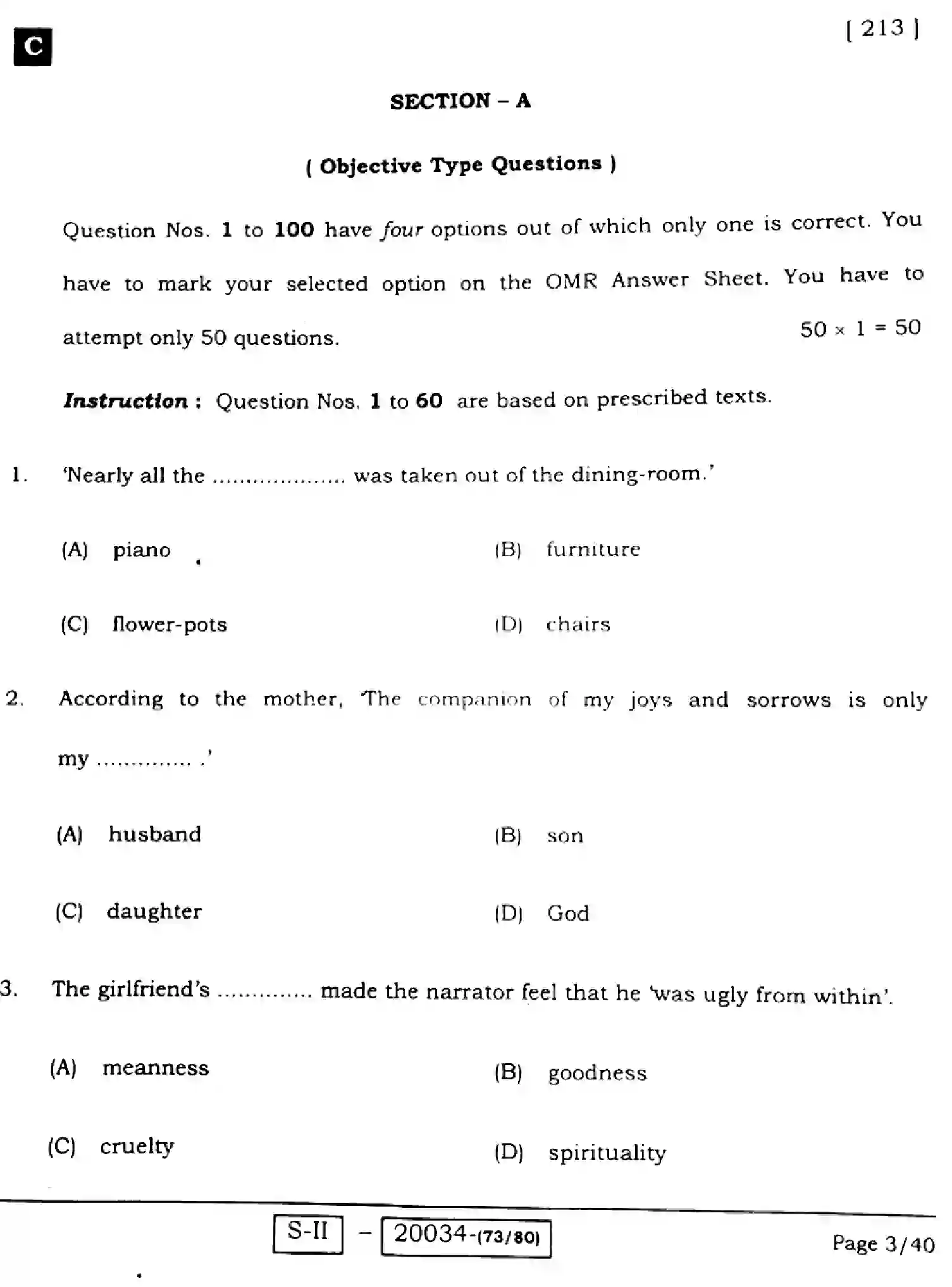 Bihar Board Class 10 2022 ENGLISH-COMPULSORY-213-C Finals - Page 3
