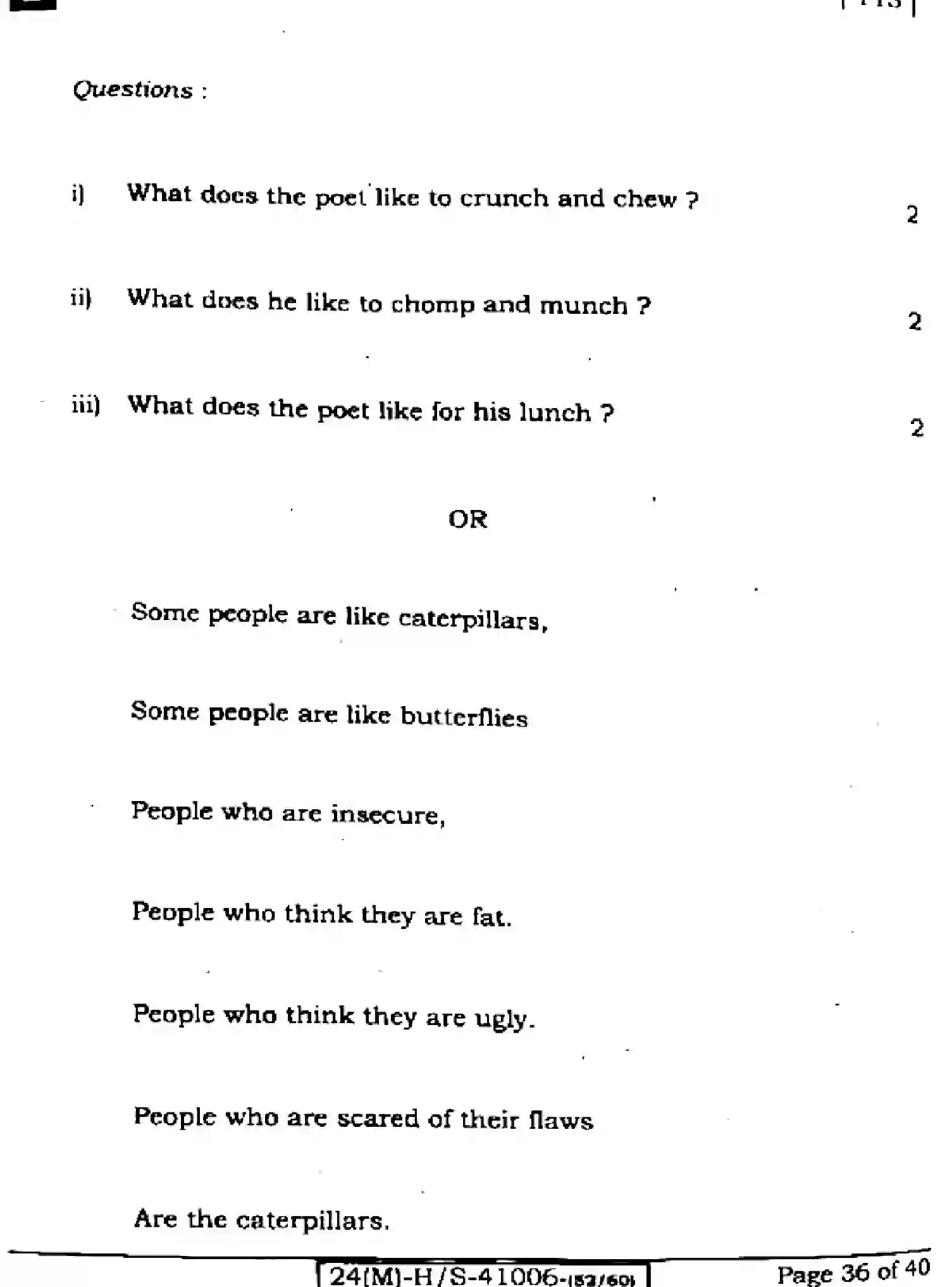 Bihar Board Class 10 2024 ENGLISH-113-SET-B Finals - Page 36