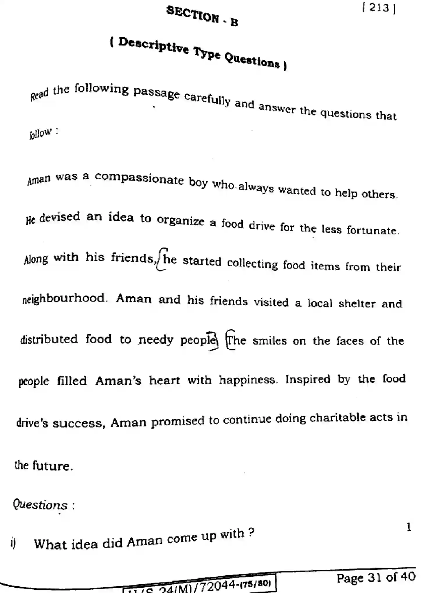 Bihar Board Class 10 2024 ENGLISH-213-SET-E Finals - Page 30