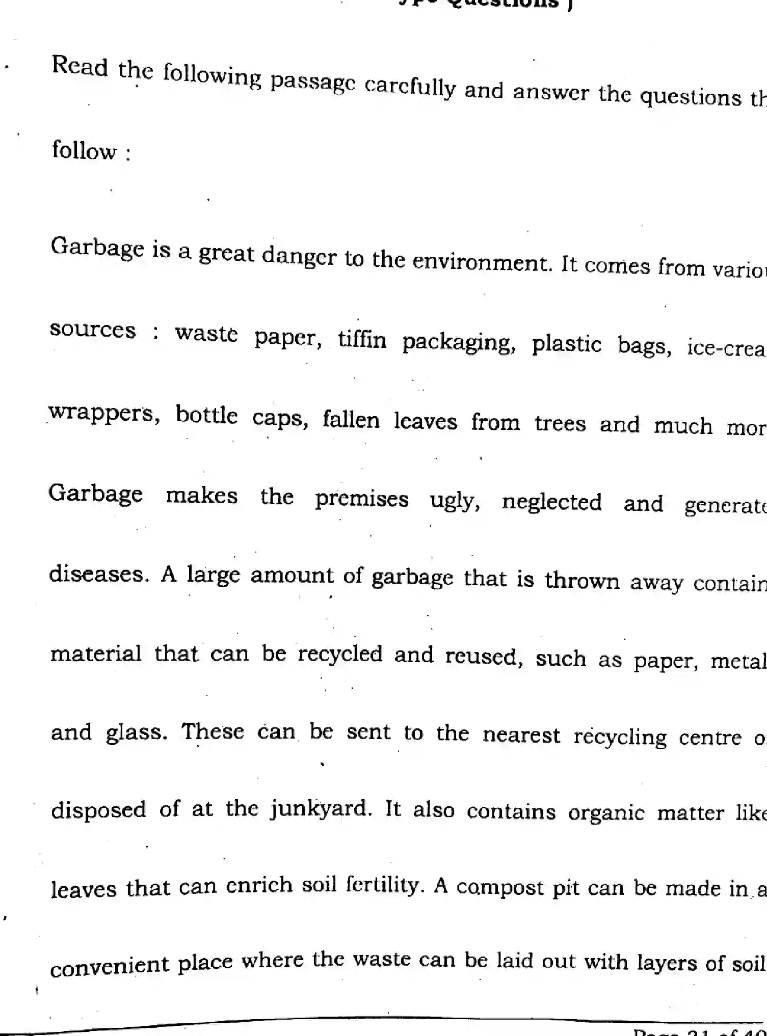 Bihar Board Class 10 2024 ENGLISH-SUPPLEMENTARY-113-SET-C Finals - Page 31