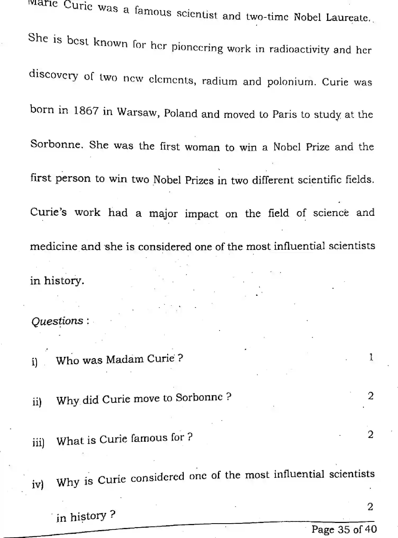 Bihar Board Class 10 2024 ENGLISH-SUPPLEMENTARY-113-SET-C Finals - Page 35