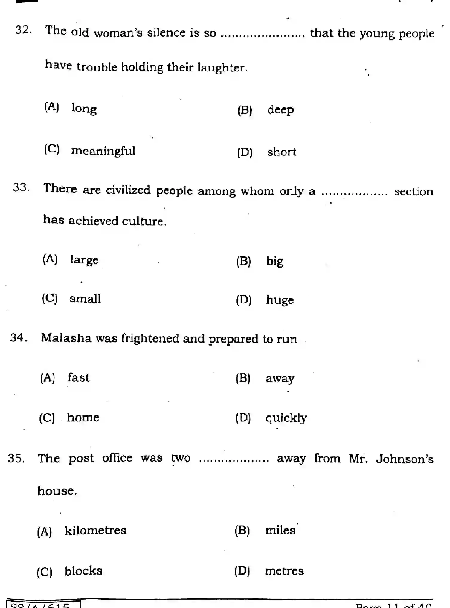 Bihar Board Class 10 2025 ENGLISH-113-SET-E Finals - Page 11