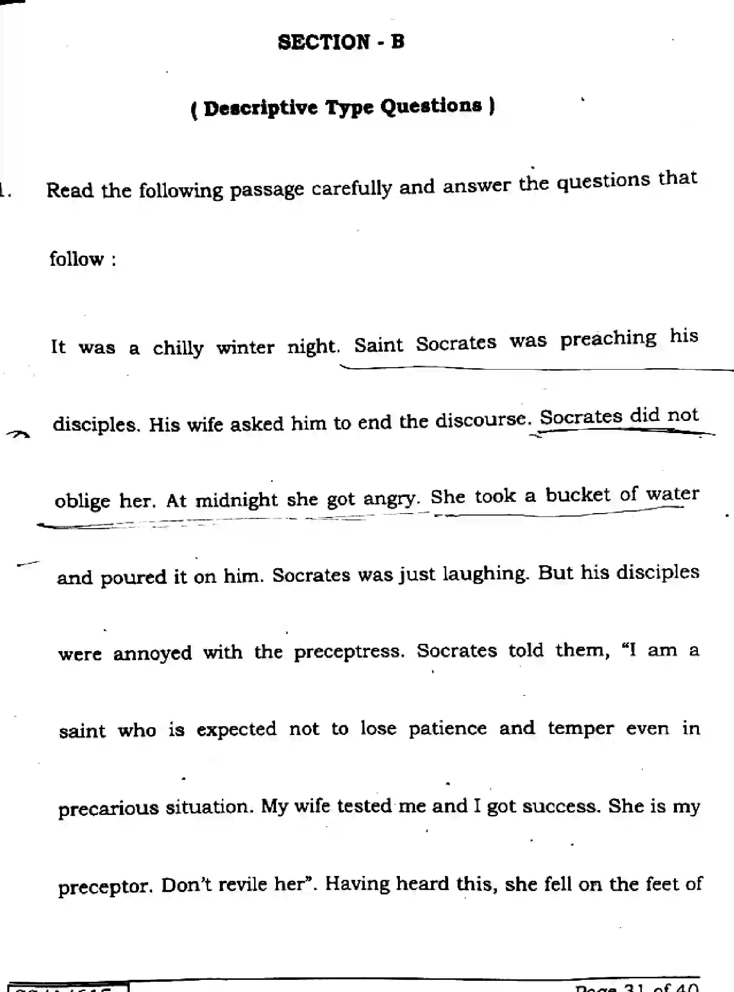 Bihar Board Class 10 2025 ENGLISH-113-SET-E Finals - Page 31