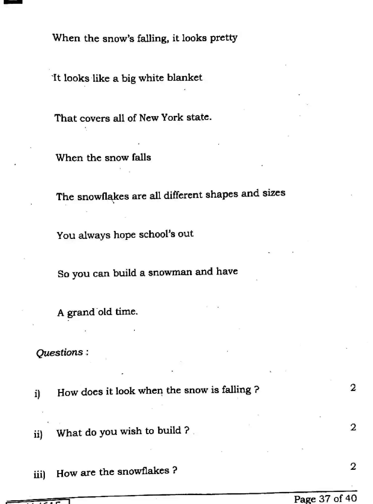Bihar Board Class 10 2025 ENGLISH-113-SET-E Finals - Page 37