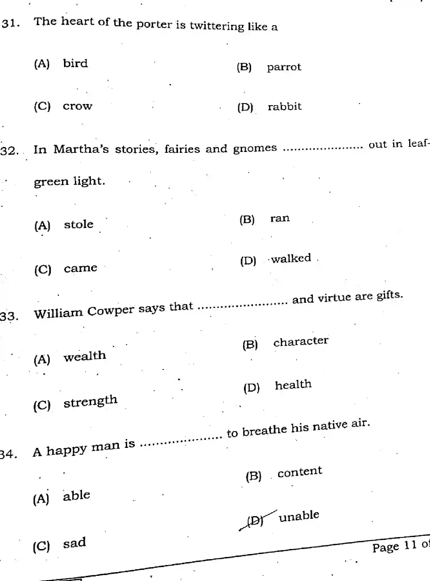 Bihar Board Class 10 2025 ENGLISH-113-SET-G Finals - Page 10
