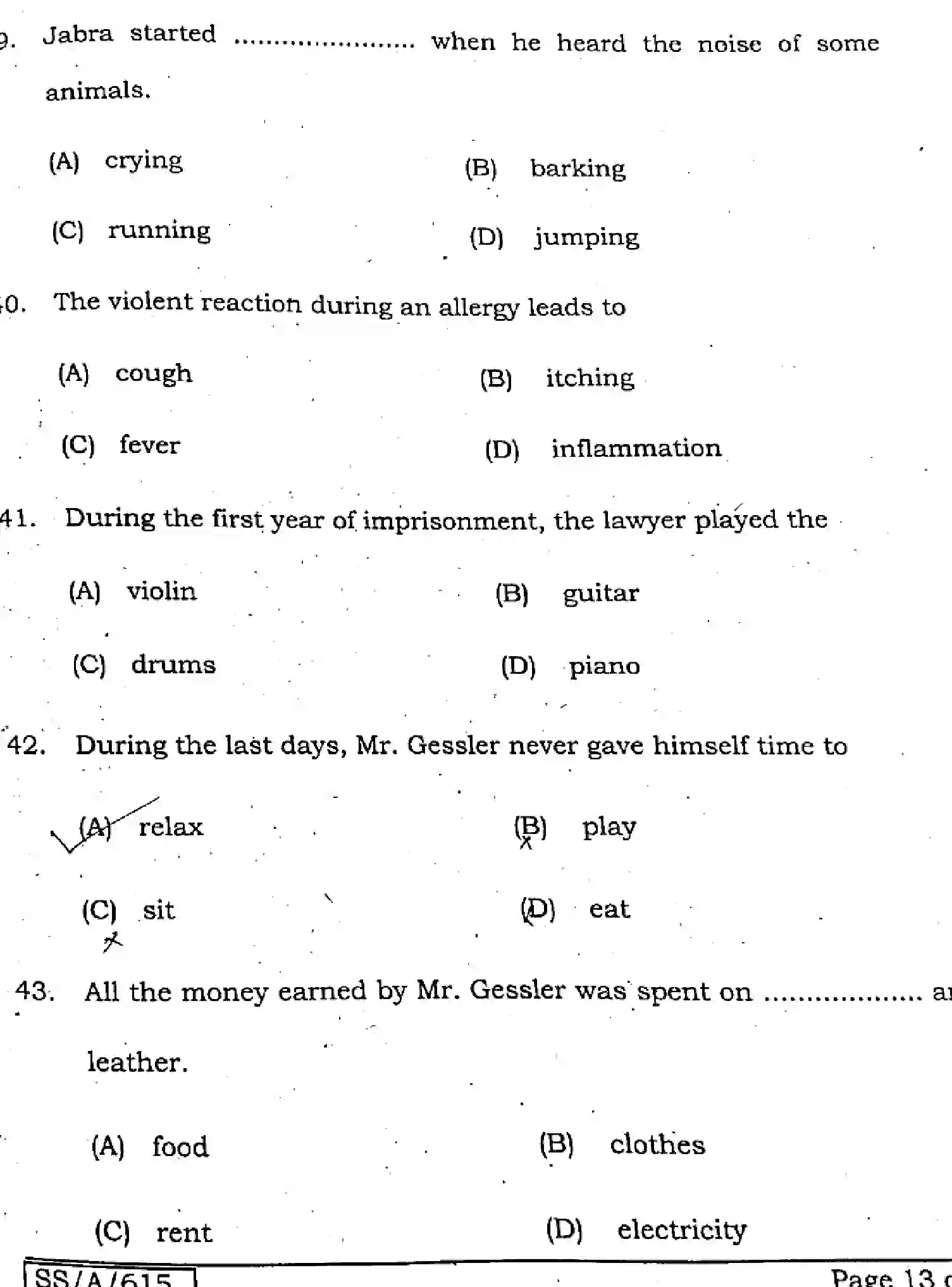 Bihar Board Class 10 2025 ENGLISH-113-SET-G Finals - Page 12