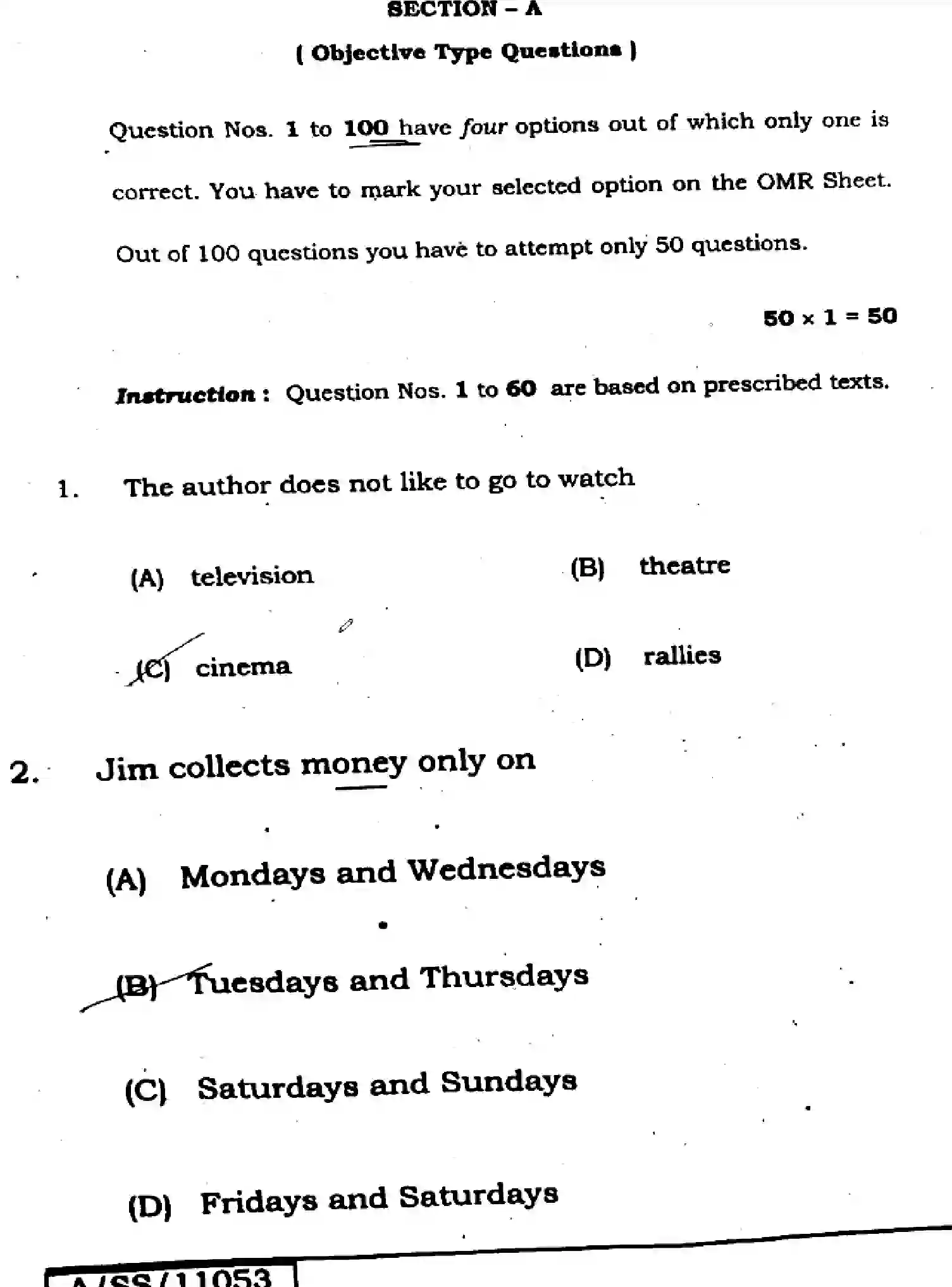 Bihar Board Class 10 2025 ENGLISH-213-SET-A Finals - Page 2