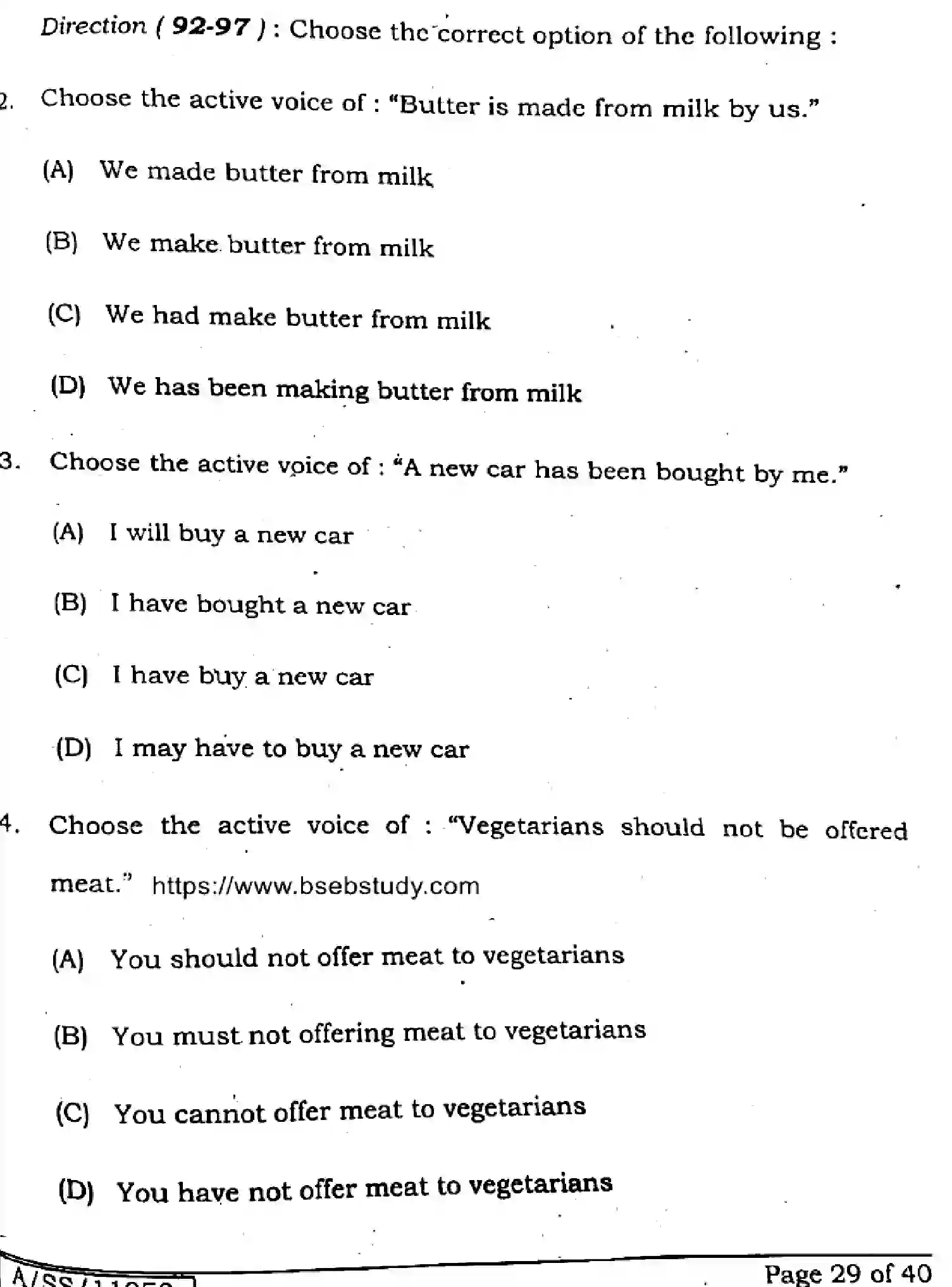 Bihar Board Class 10 2025 ENGLISH-213-SET-A Finals - Page 28