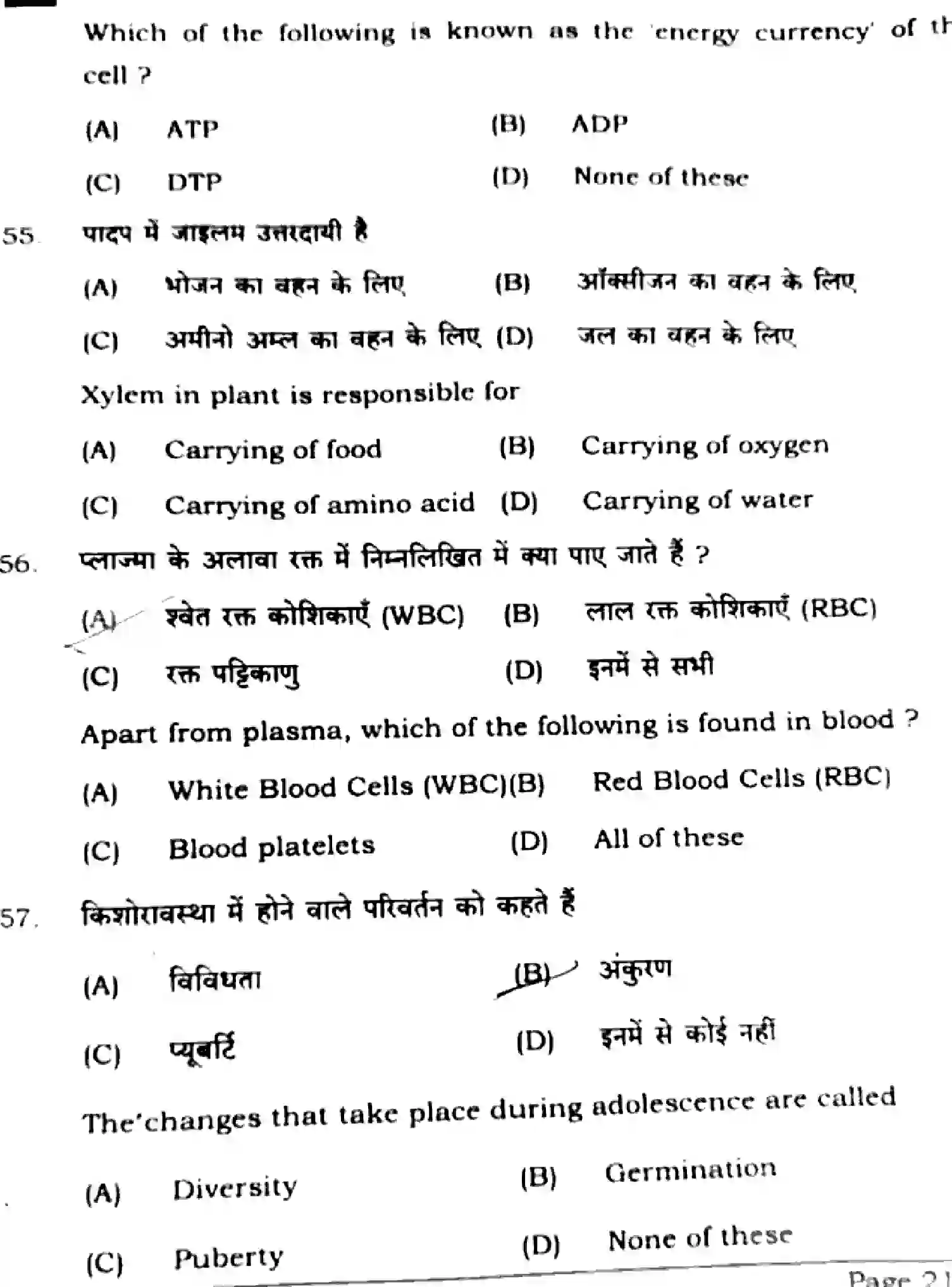 Bihar Board Class 10 2025 SCIENCE-112-SET-E Finals - Page 19