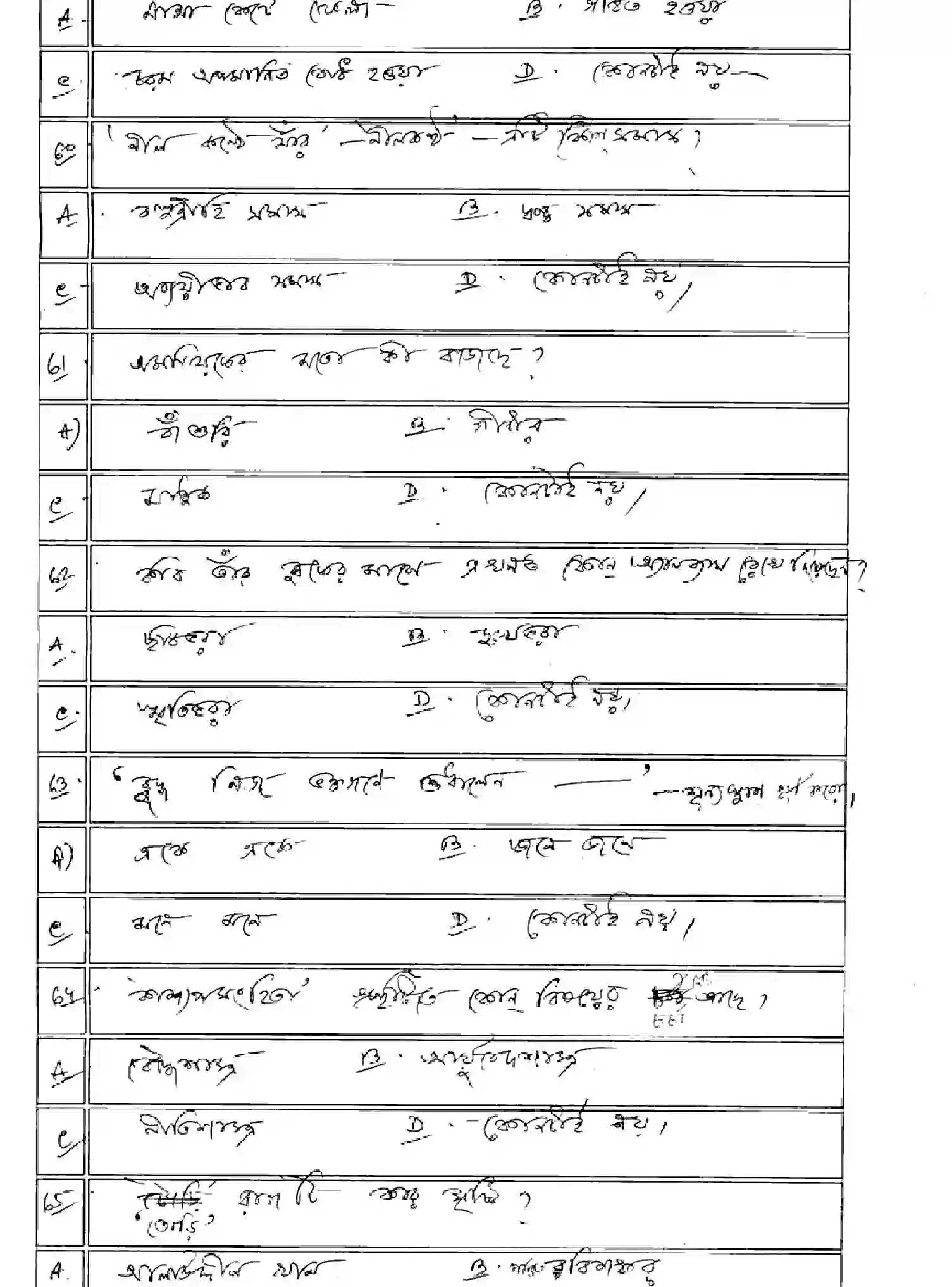 Bihar Board Class 10 2025 MODEL-PAPER-BANGLA-102 Model Papers - Page 14