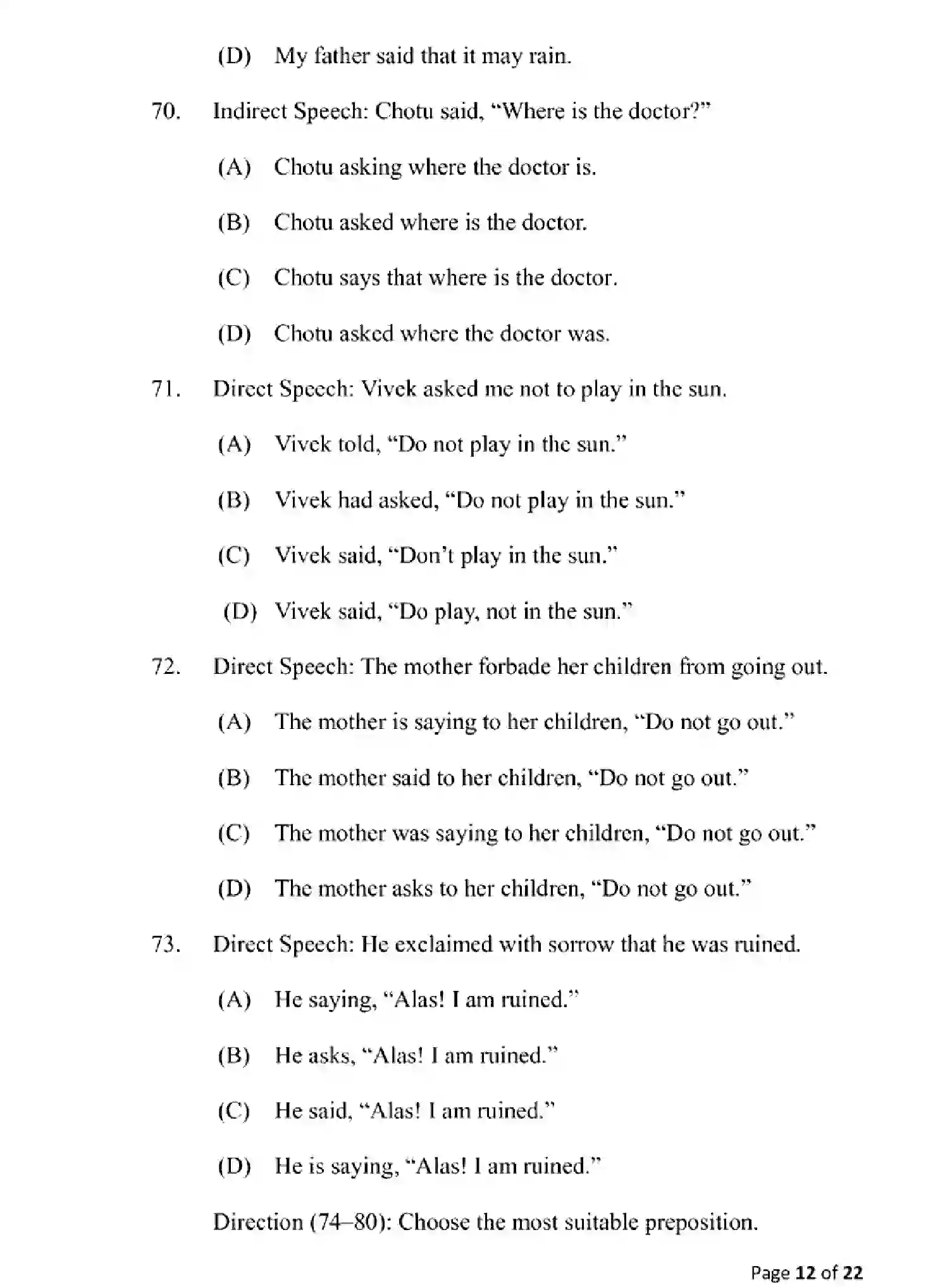 Bihar Board Class 10 2025 MODEL-PAPER-ENGLISH-113 Model Papers - Page 12