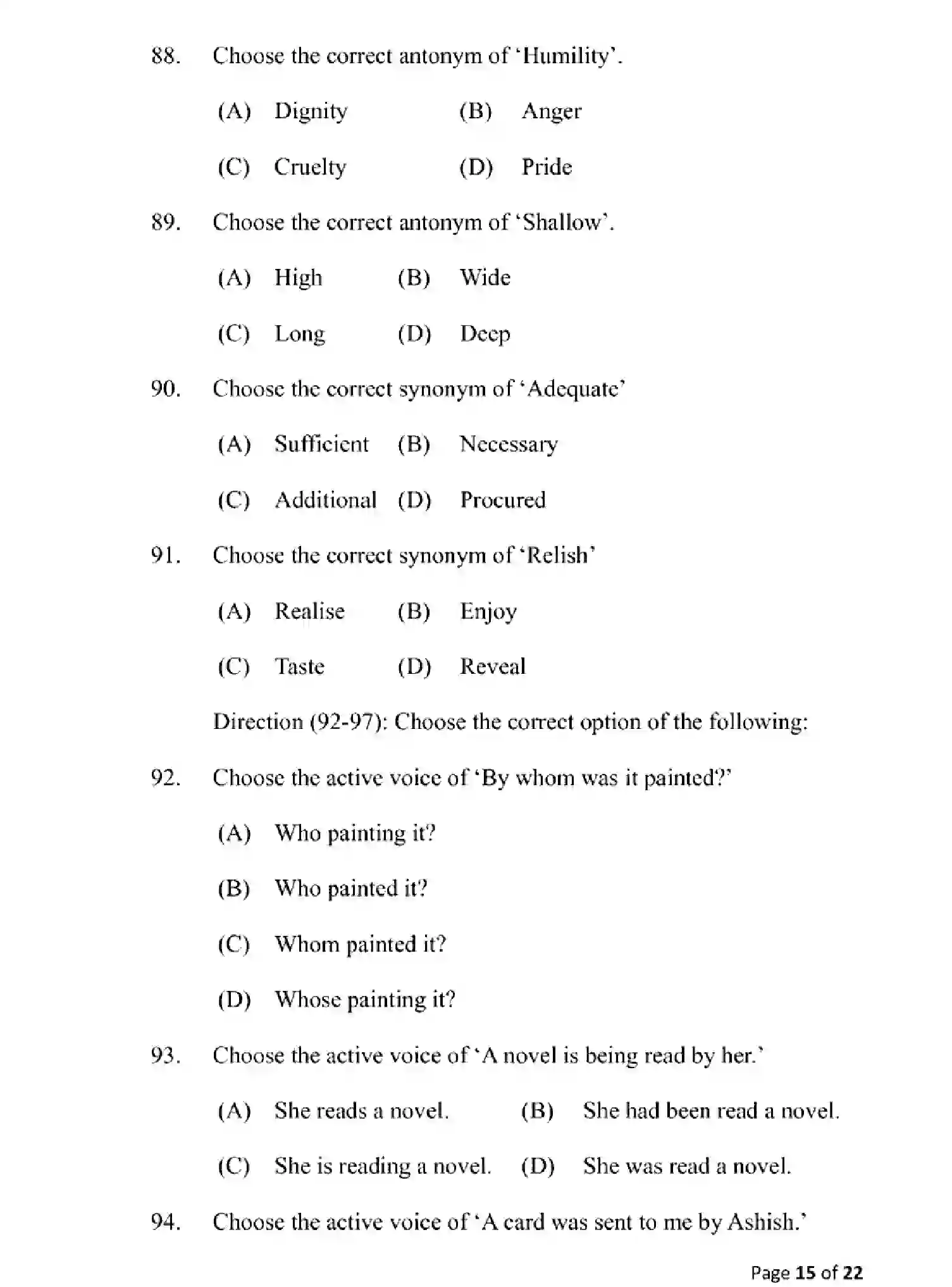 Bihar Board Class 10 2025 MODEL-PAPER-ENGLISH-113 Model Papers - Page 15