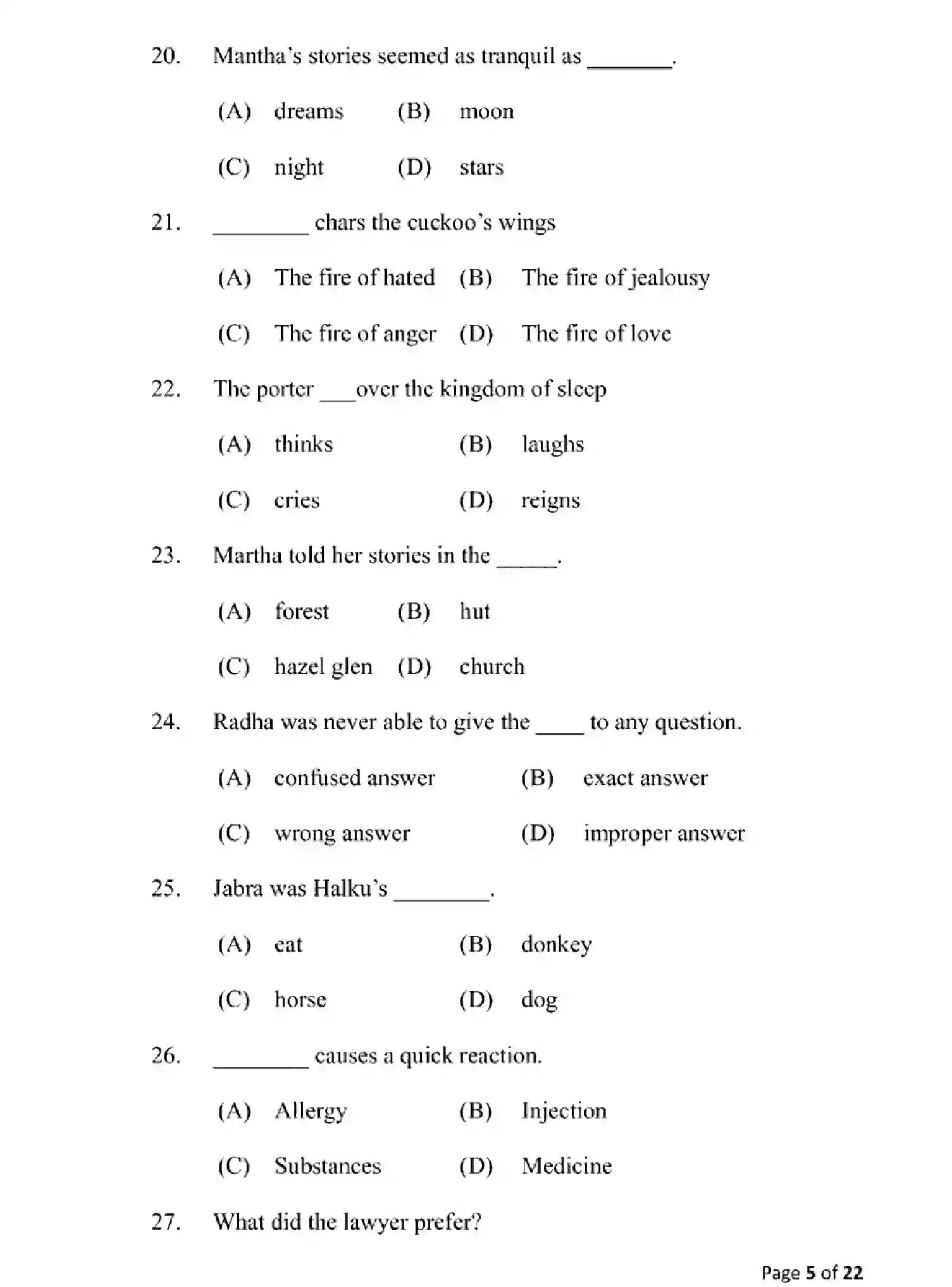 Bihar Board Class 10 2025 MODEL-PAPER-ENGLISH-113 Model Papers - Page 5