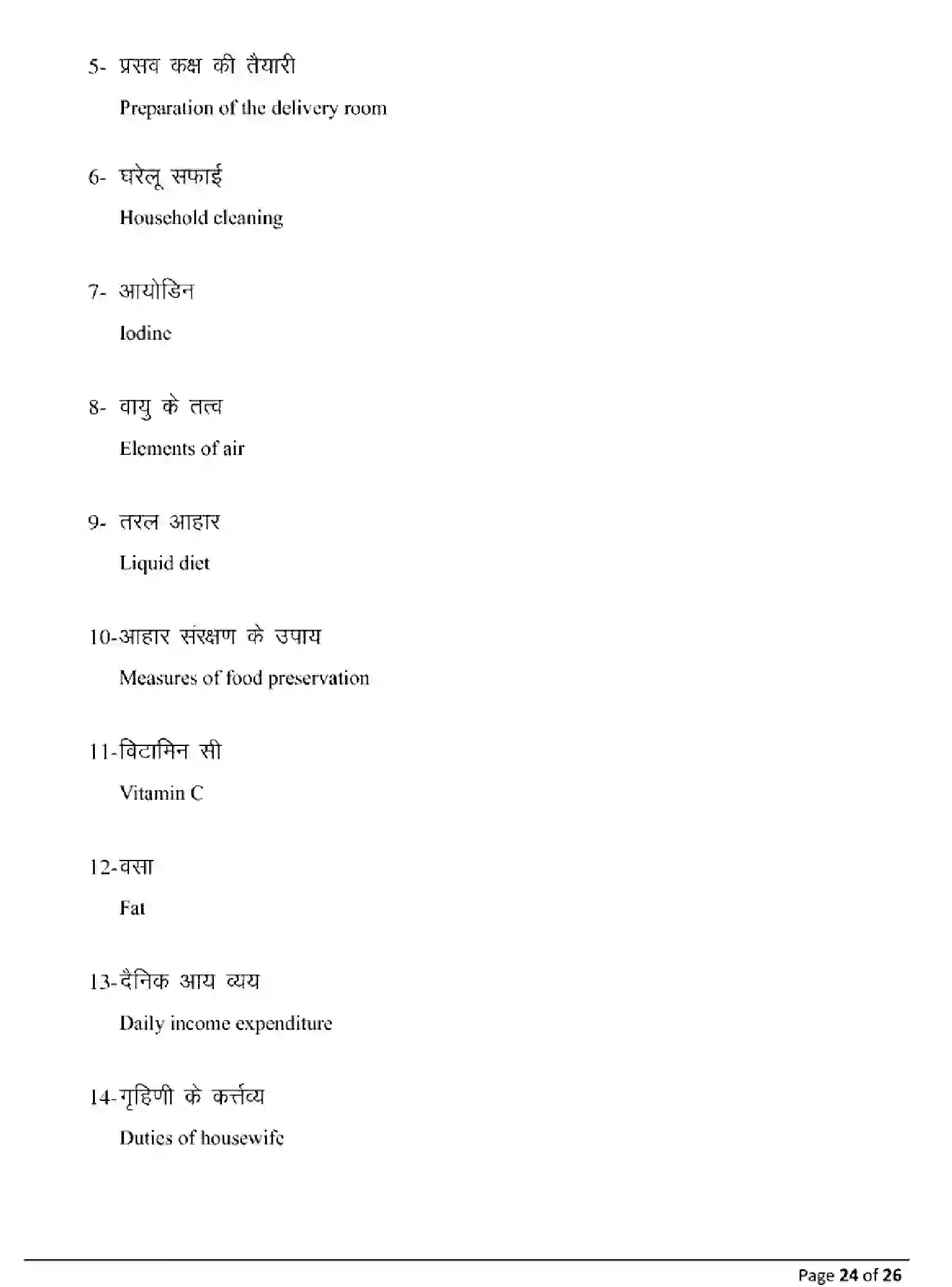 Bihar Board Class 10 2025 MODEL-PAPER-HOME-SCIENCE-118 Model Papers - Page 24