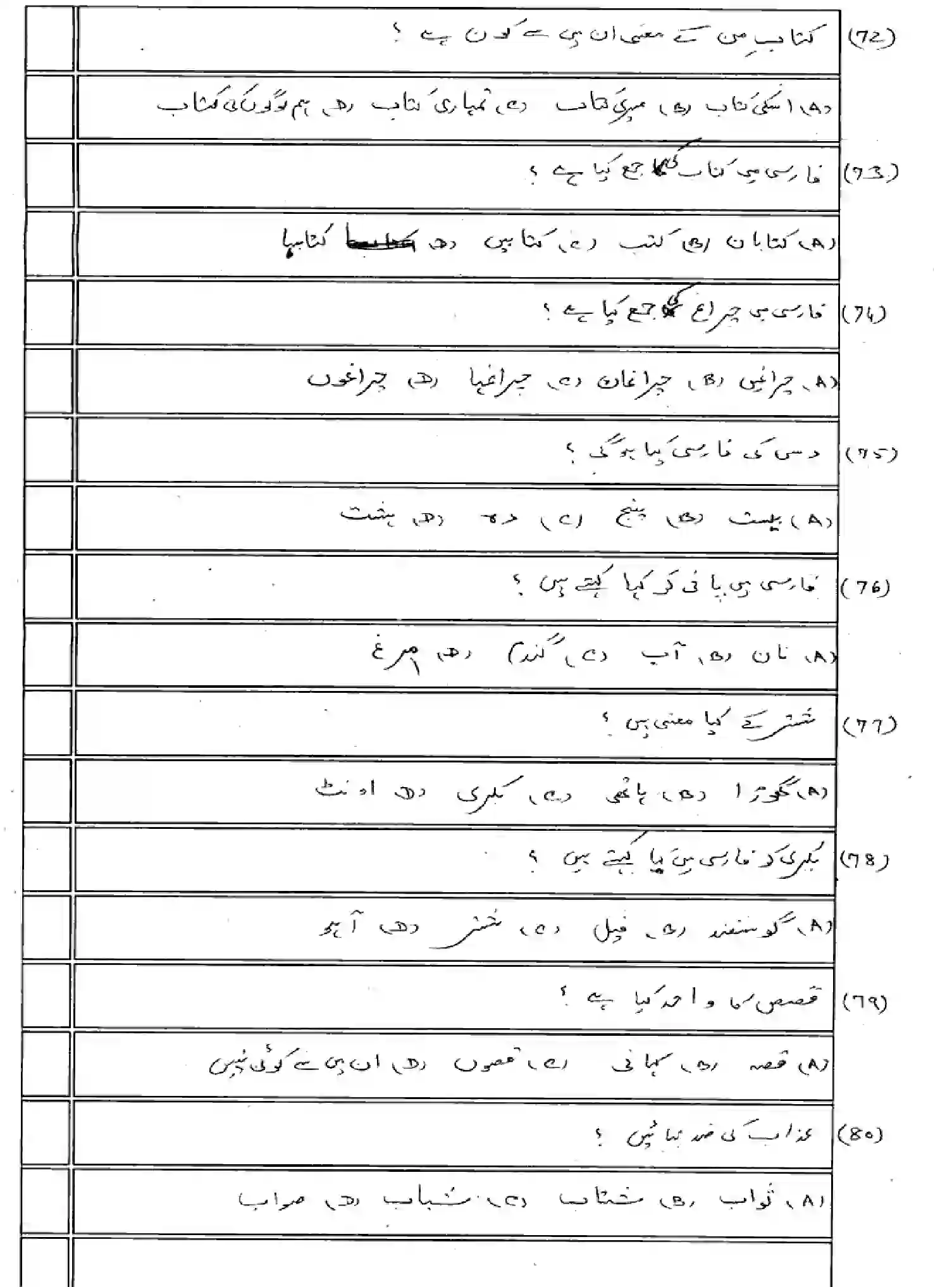 Bihar Board Class 10 2025 MODEL-PAPER-PERSIAN-SIL-108 Model Papers - Page 11