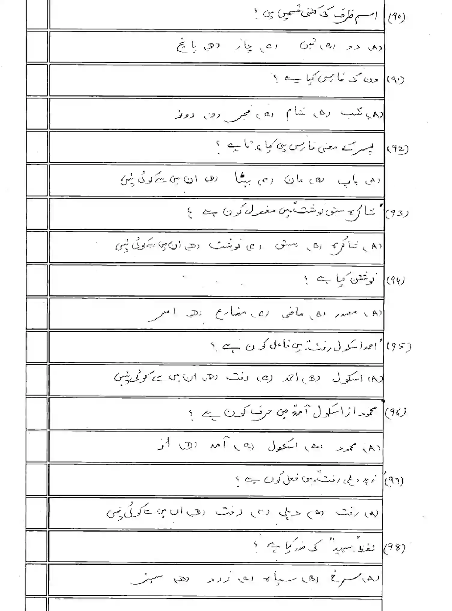Bihar Board Class 10 2025 MODEL-PAPER-PERSIAN-SIL-108 Model Papers - Page 13