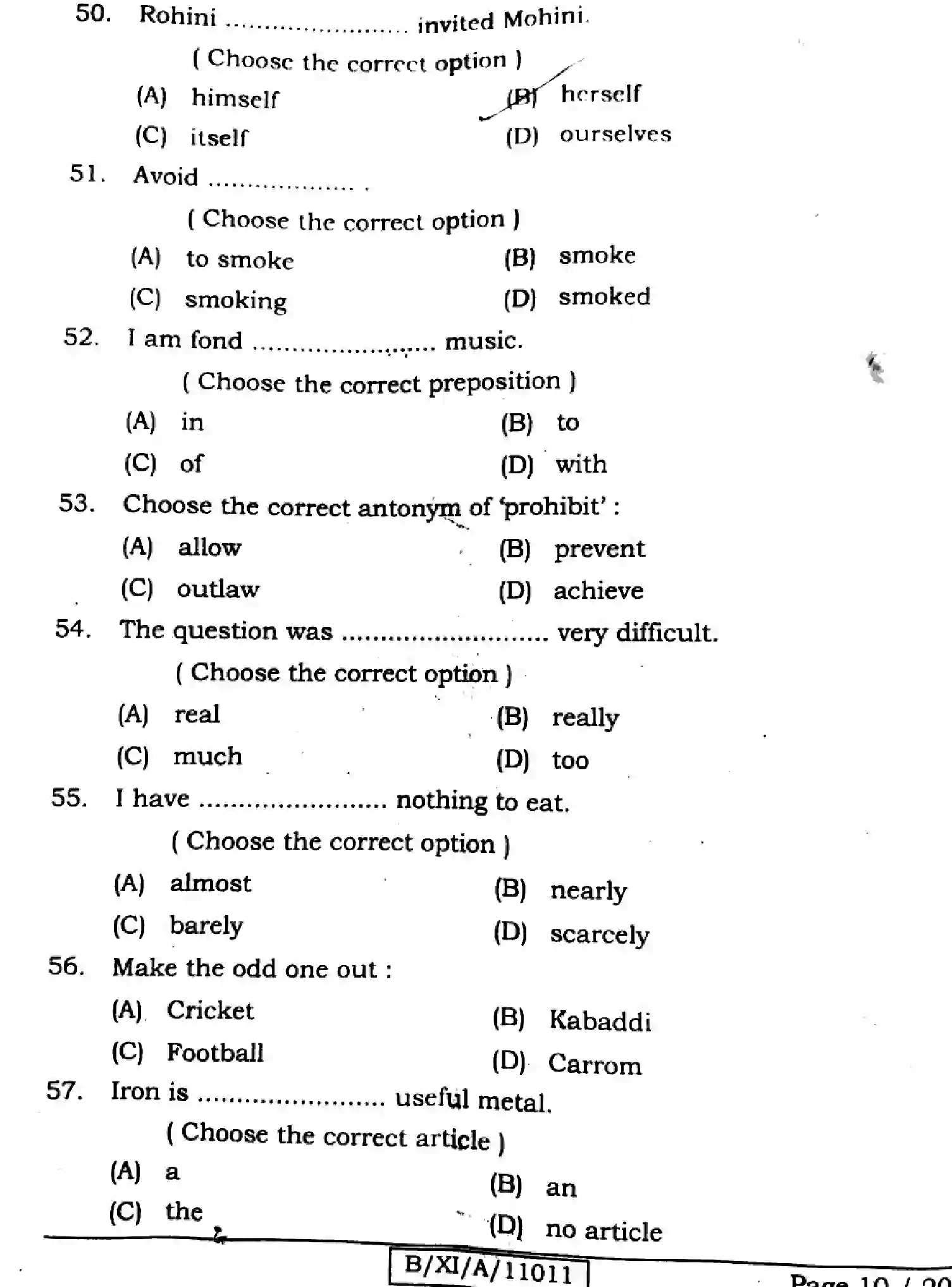Bihar Board Class 11 2024 ENGLISH-105-124-205-223-305-330 Finals - Page 10