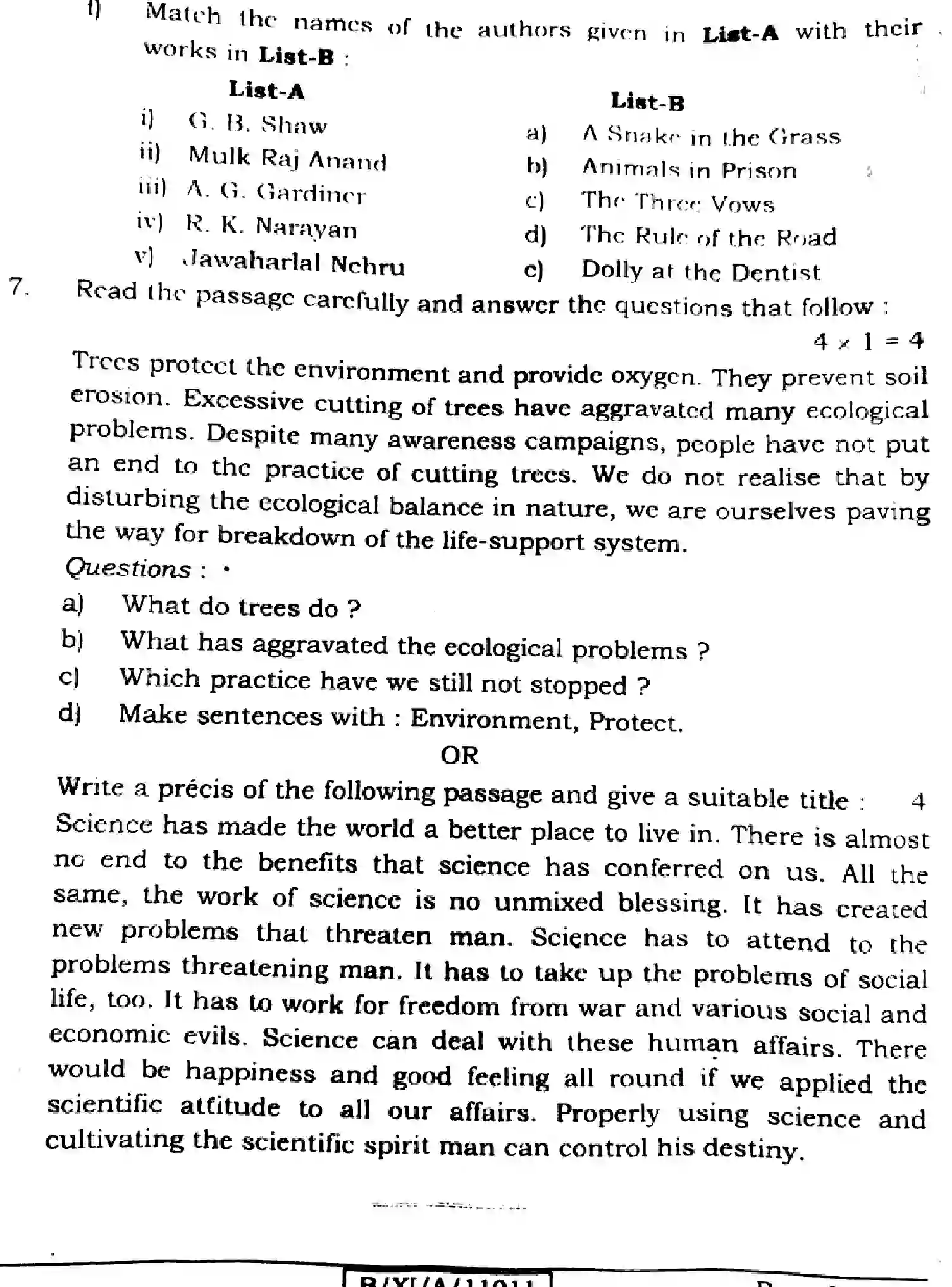 Bihar Board Class 11 2024 ENGLISH-105-124-205-223-305-330 Finals - Page 20