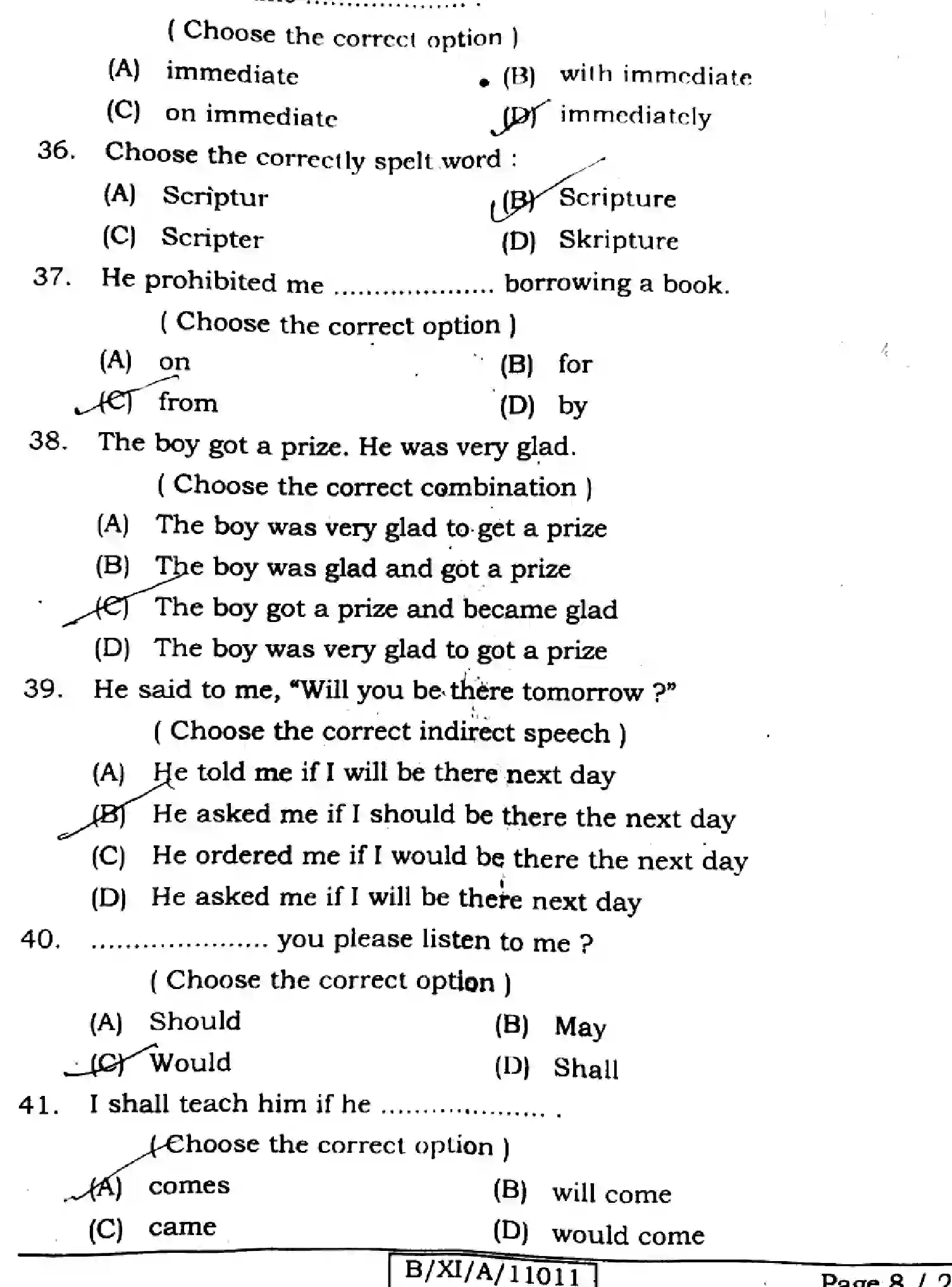 Bihar Board Class 11 2024 ENGLISH-105-124-205-223-305-330 Finals - Page 8