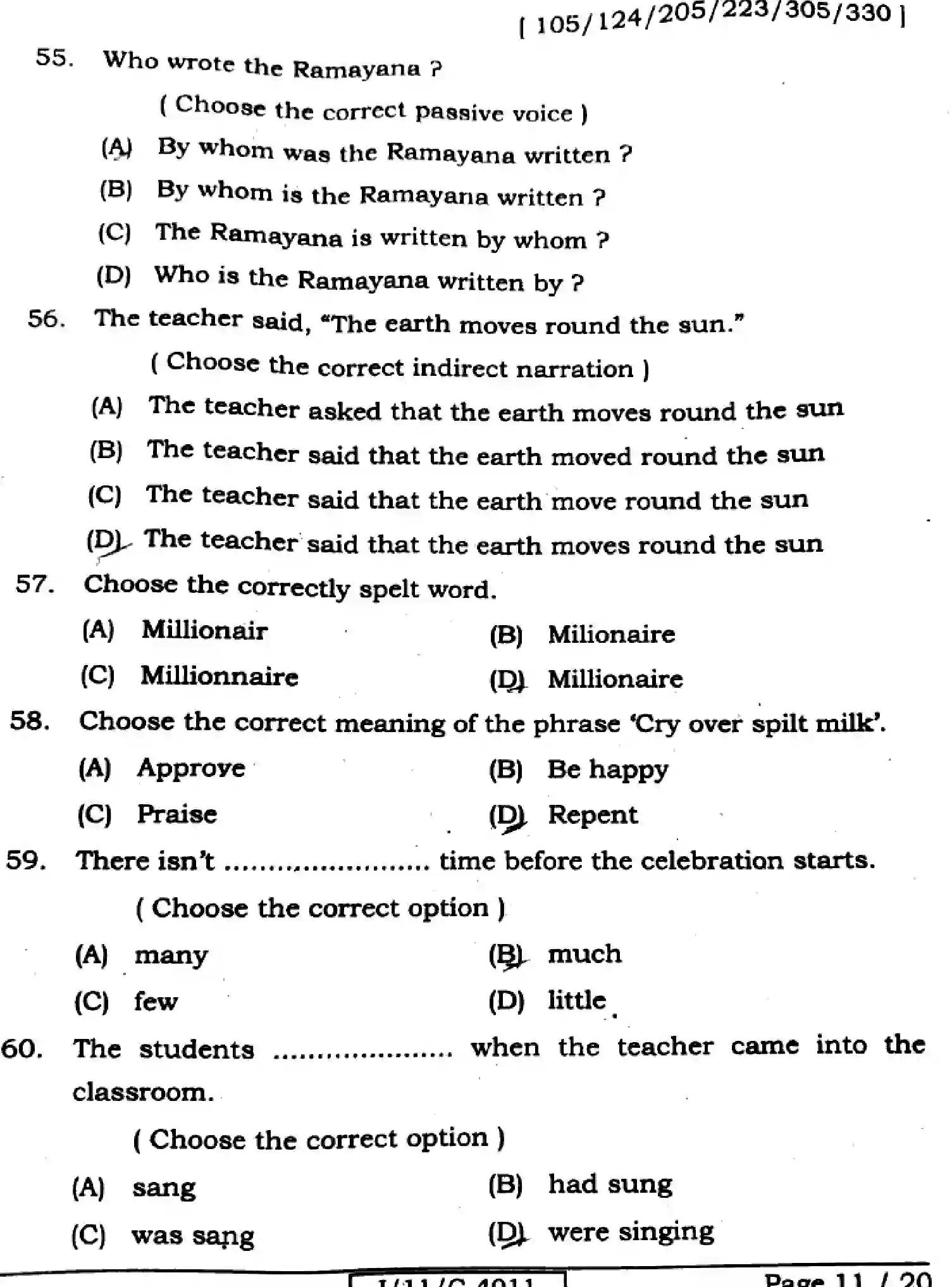 Bihar Board Class 11 2025 ENGLISH-105-124-205-223-305-330 Finals - Page 11