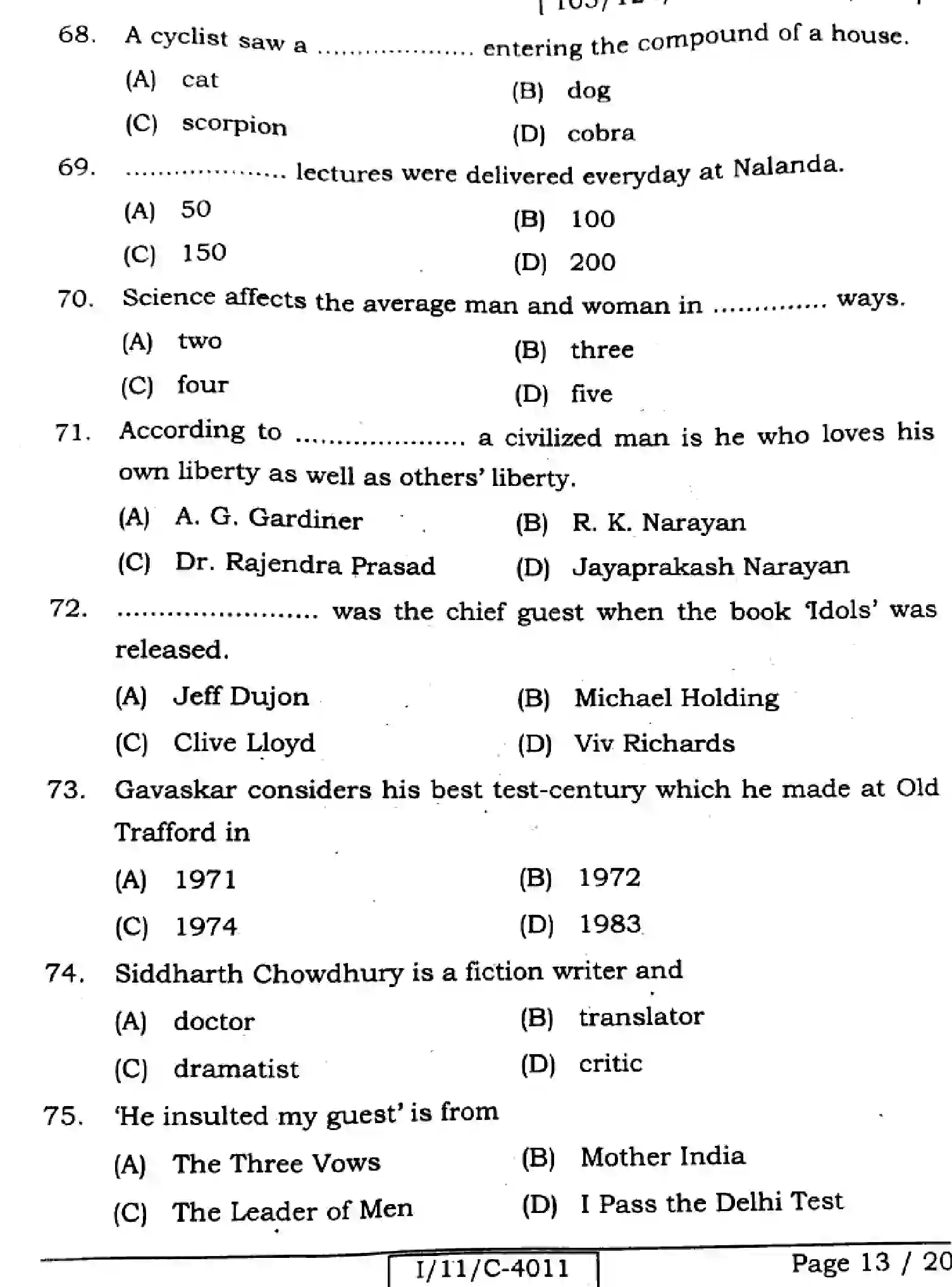 Bihar Board Class 11 2025 ENGLISH-105-124-205-223-305-330 Finals - Page 13