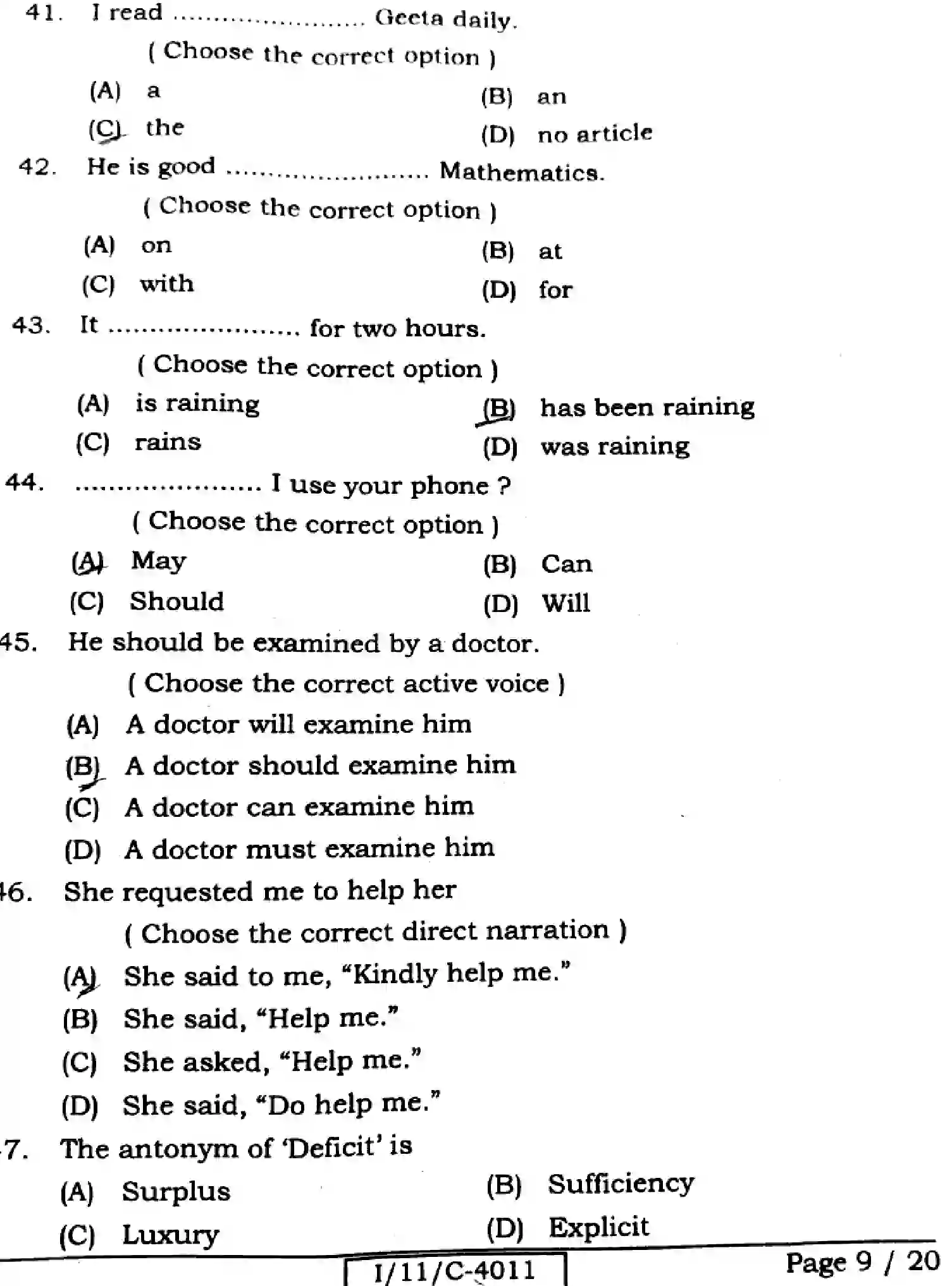 Bihar Board Class 11 2025 ENGLISH-105-124-205-223-305-330 Finals - Page 9