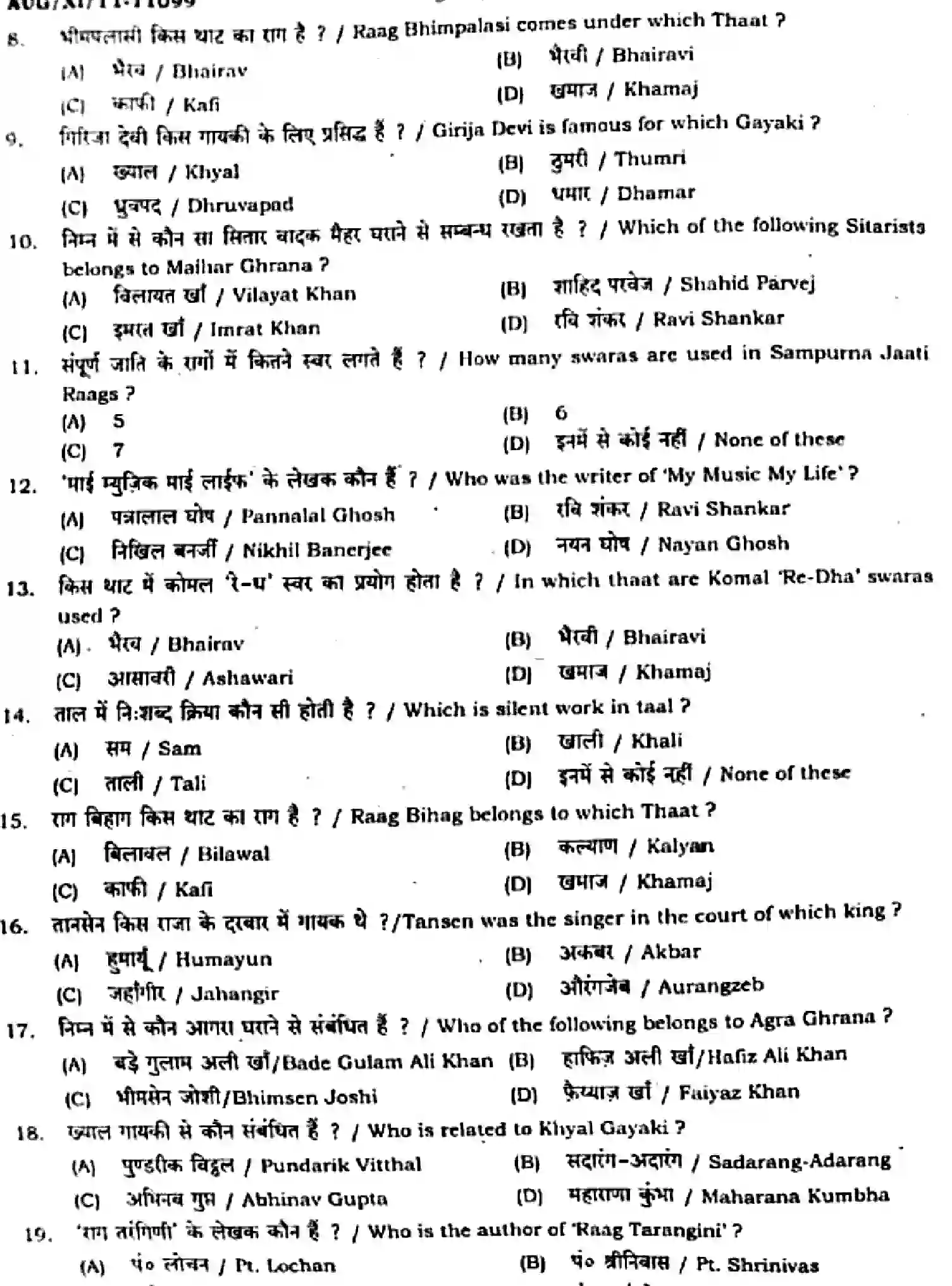 Bihar Board Class 11 2024 MONTHLY-MUSIC-318-AUG Unit Test - Page 2