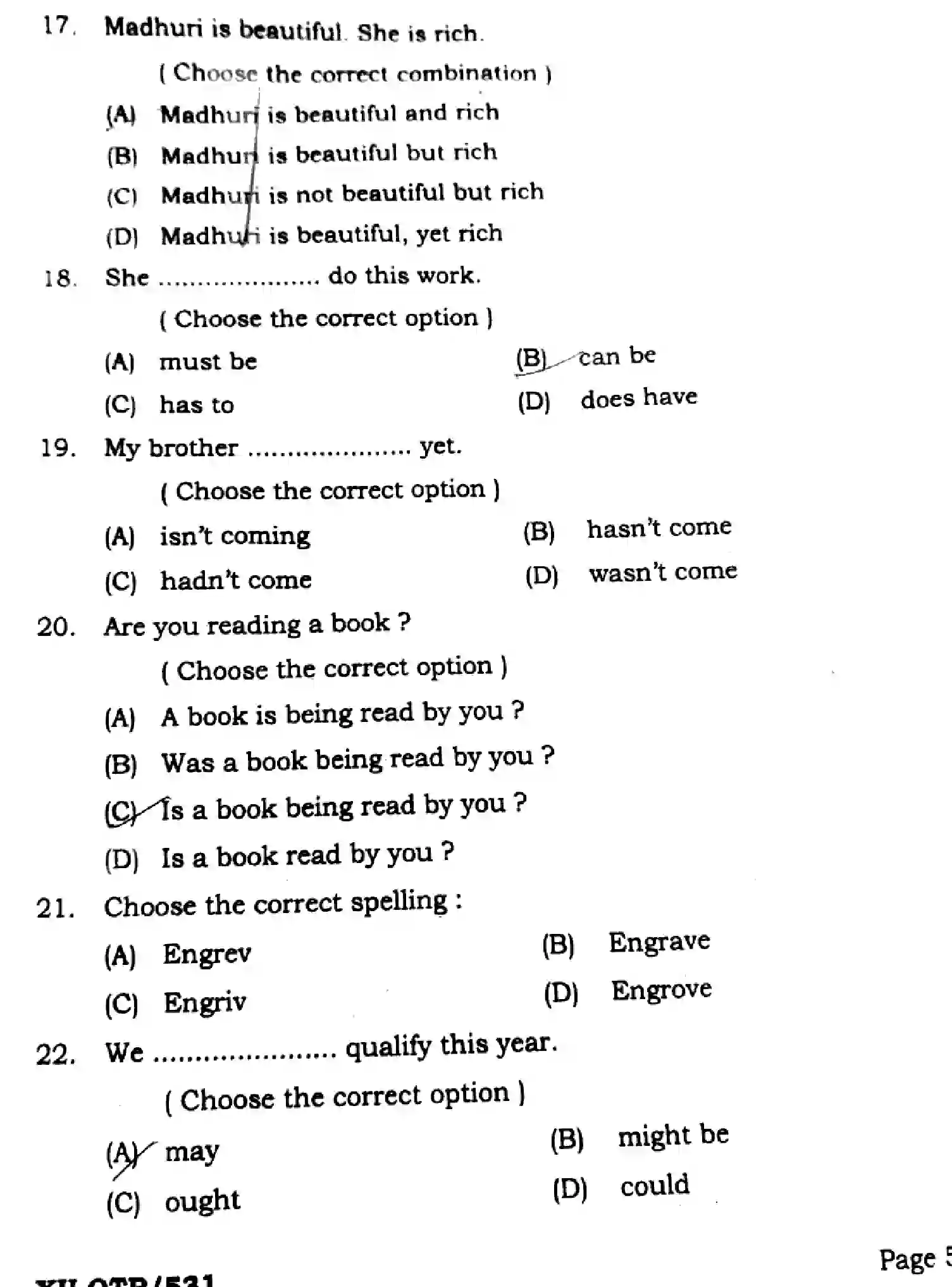 Bihar Board Class 2 2025 QTR-ENGLISH-105-124-205-223-305-330-JUN Half Yearly - Page 5