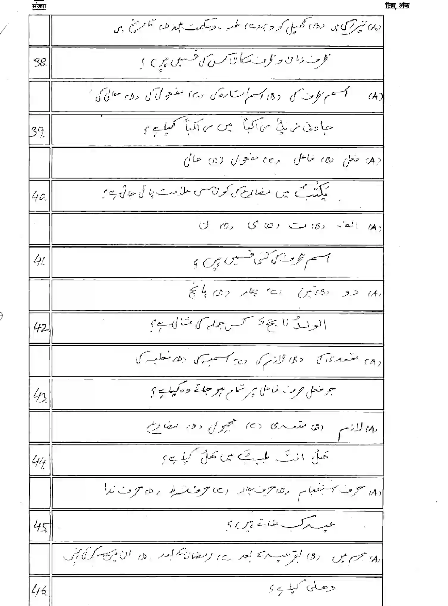 Bihar Board Class 2 2025 MODEL-PAPER-ARABIC-113-213-313-509 Model Papers - Page 7