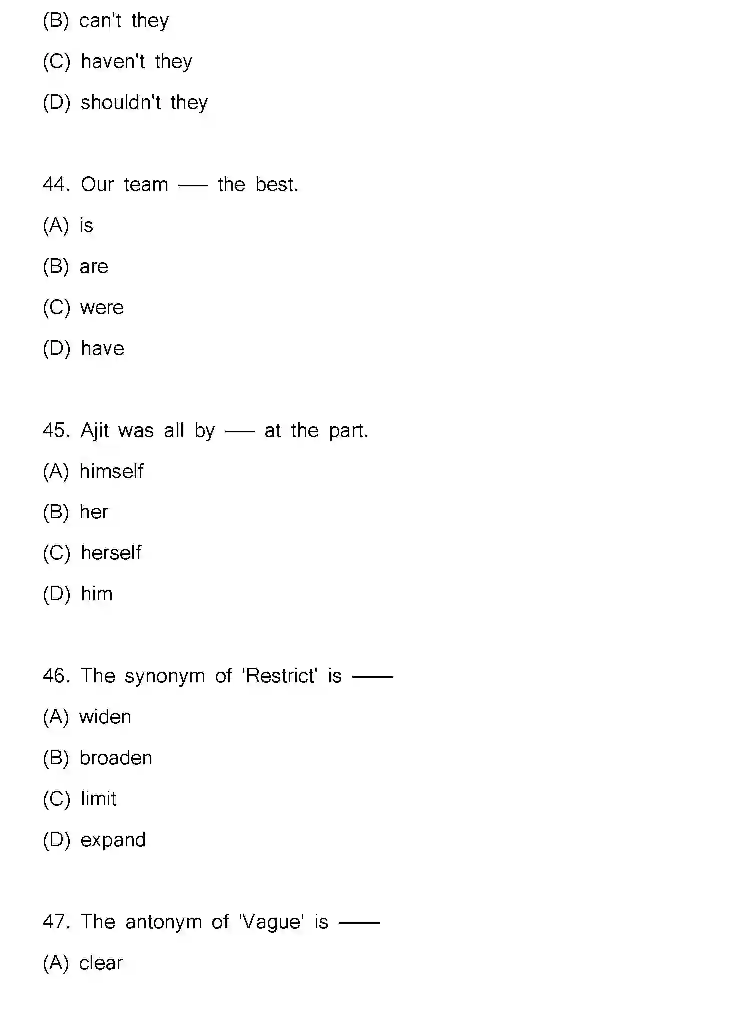 Bihar Board Class 2 2025 MODEL-PAPER-ENGLISH-105-124-205-223 Model Papers - Page 13