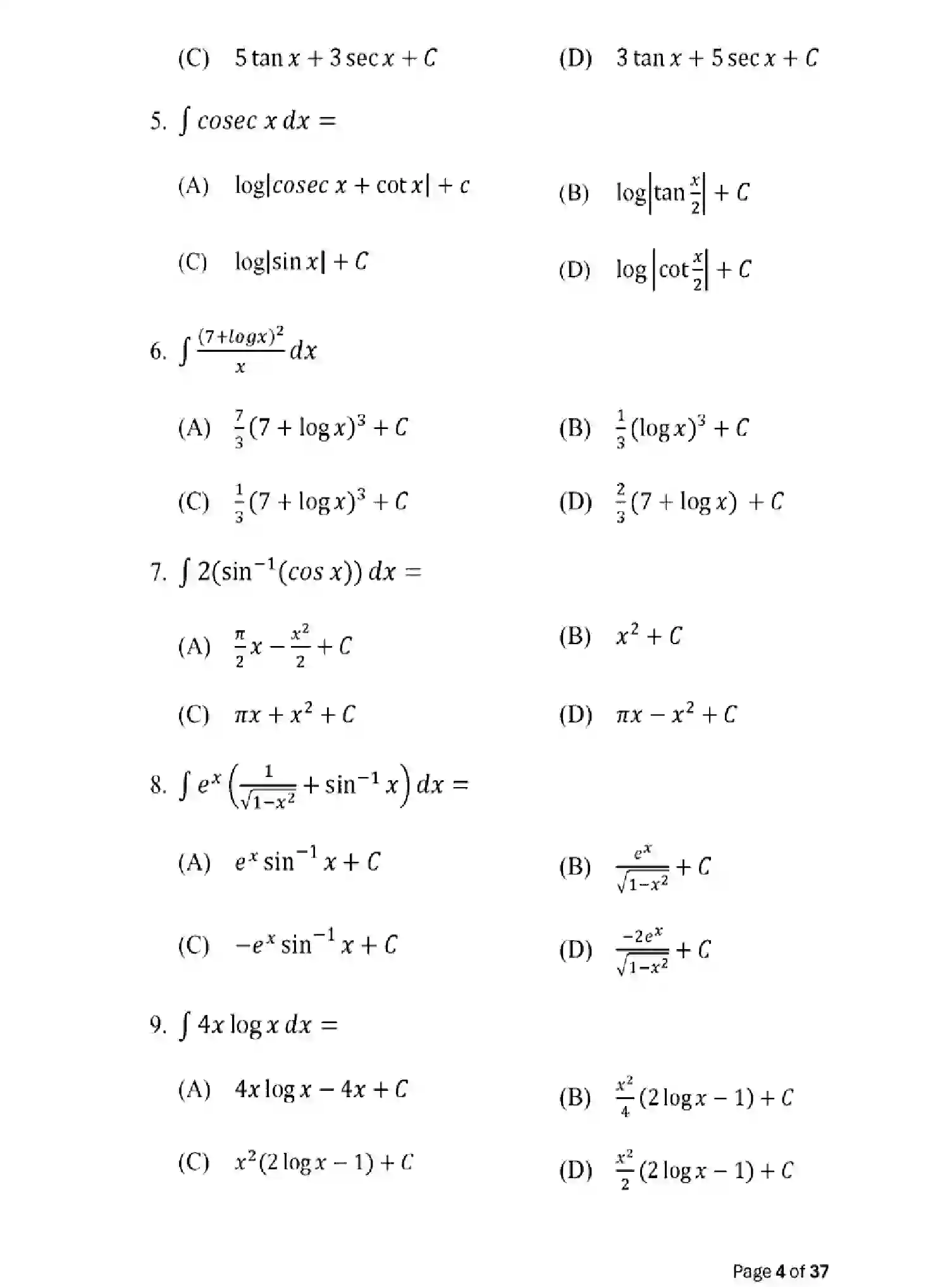 Bihar Board Class 2 2025 MODEL-PAPER-MATHEMATICS-121-327 Model Papers - Page 4