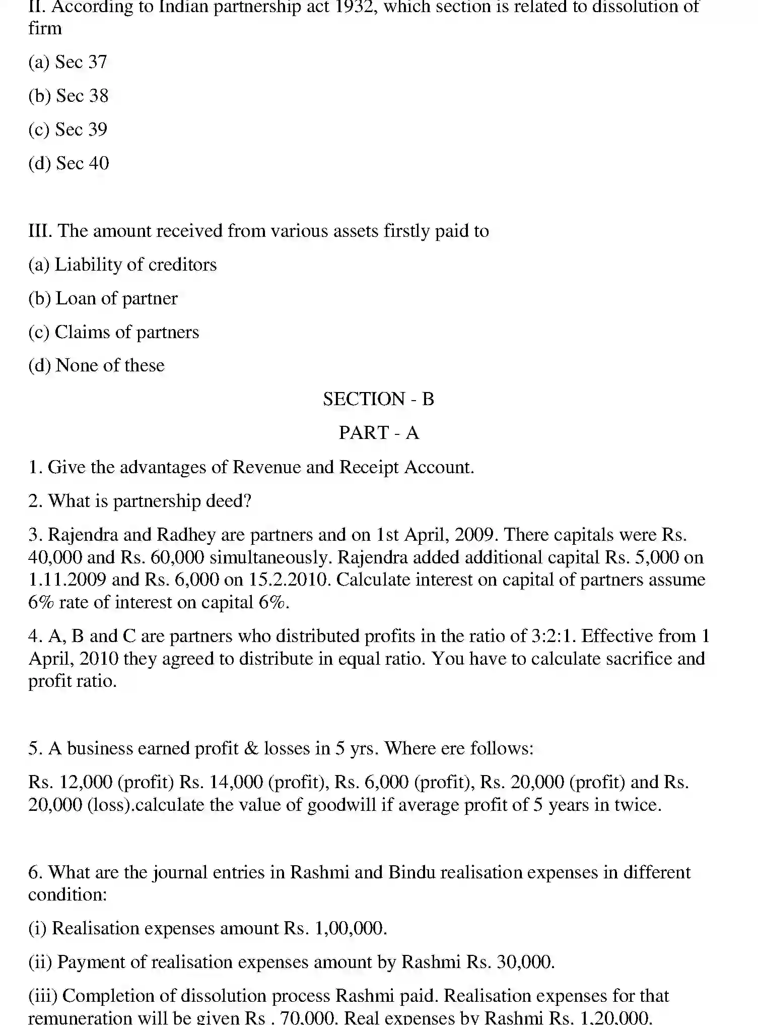 Bihar Board Class 12 2011 ACCOUNTANCY Question Bank - Page 24